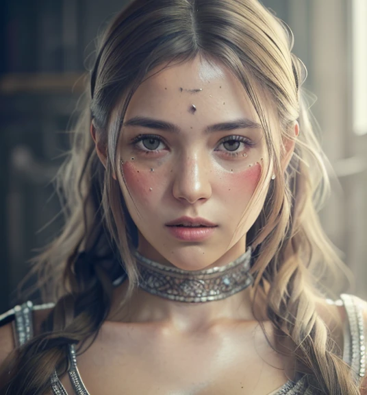 ultra highly detailed 1200 k A Full length image of a humble woman with tattered work clothes and a stained face and disheveled hair, hyper realistic fantasy photography is trending on artstation, clear focus, studio photography, WLOP and Silver Ai Art, stunning masterpiece, fantasy art, fantasy key visual, fantasy photograph, sunshine rays, cinematic lighting, beautiful, 101K ultra detailed resolution, 3D shading, Unreal Engine 5, sf, trending on artstation, sharp focus, studio photo, intricate details, highly detailed, by greg rutkowski
