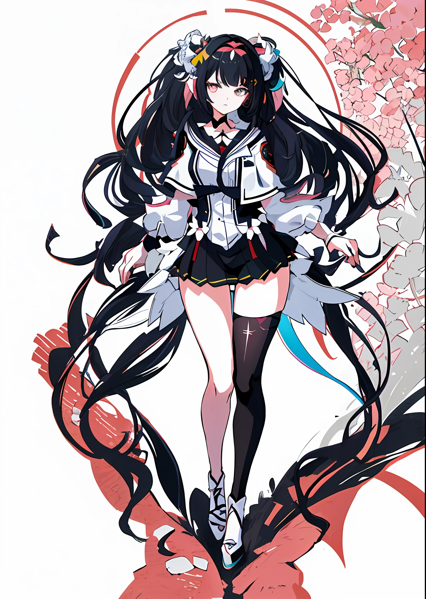 a drawing of a woman in a dress with long hair, lineart behance hd, full body adoptable, fullbody commission for, anime full body illustration, anime woman fullbody art, character adoptable, full body portrait of a short!, detailed full body concept, thick black lineart, beautiful line art, full body concept, extremely fine ink lineart