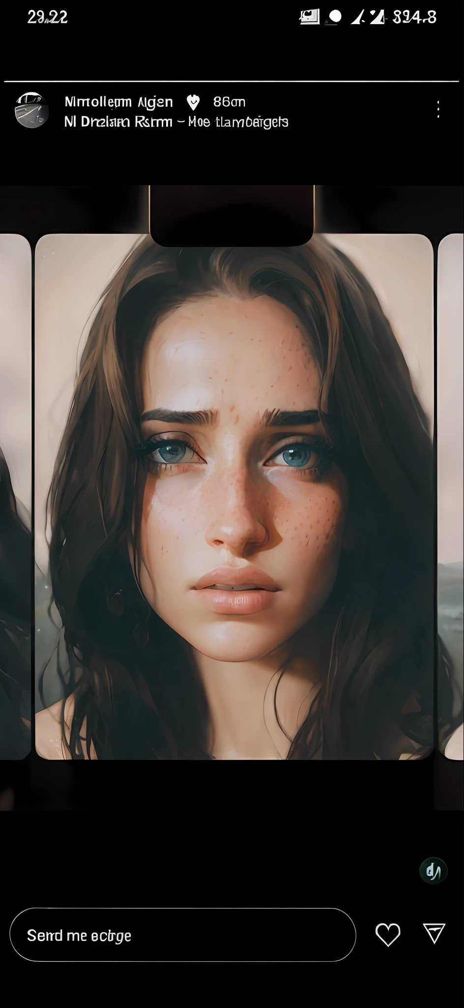 (Digital Artwork:1.3) of (danahamm:1.1), freckled face, windblown hair, detailed eyes, modern Prada strapless dress, breasts focus, by Jeremy Lipking, by Antonio J. Manzanedo, by lee jeffries, nikon d850, film, stock photograph, 4 kodak portra 400 camera, f1.6 lens, rich colors, hyper-realistic, lifelike texture, dramatic lighting, unreal engine, trending on artstation, cinestill 800, fisheye lens,CGSociety,ArtStation