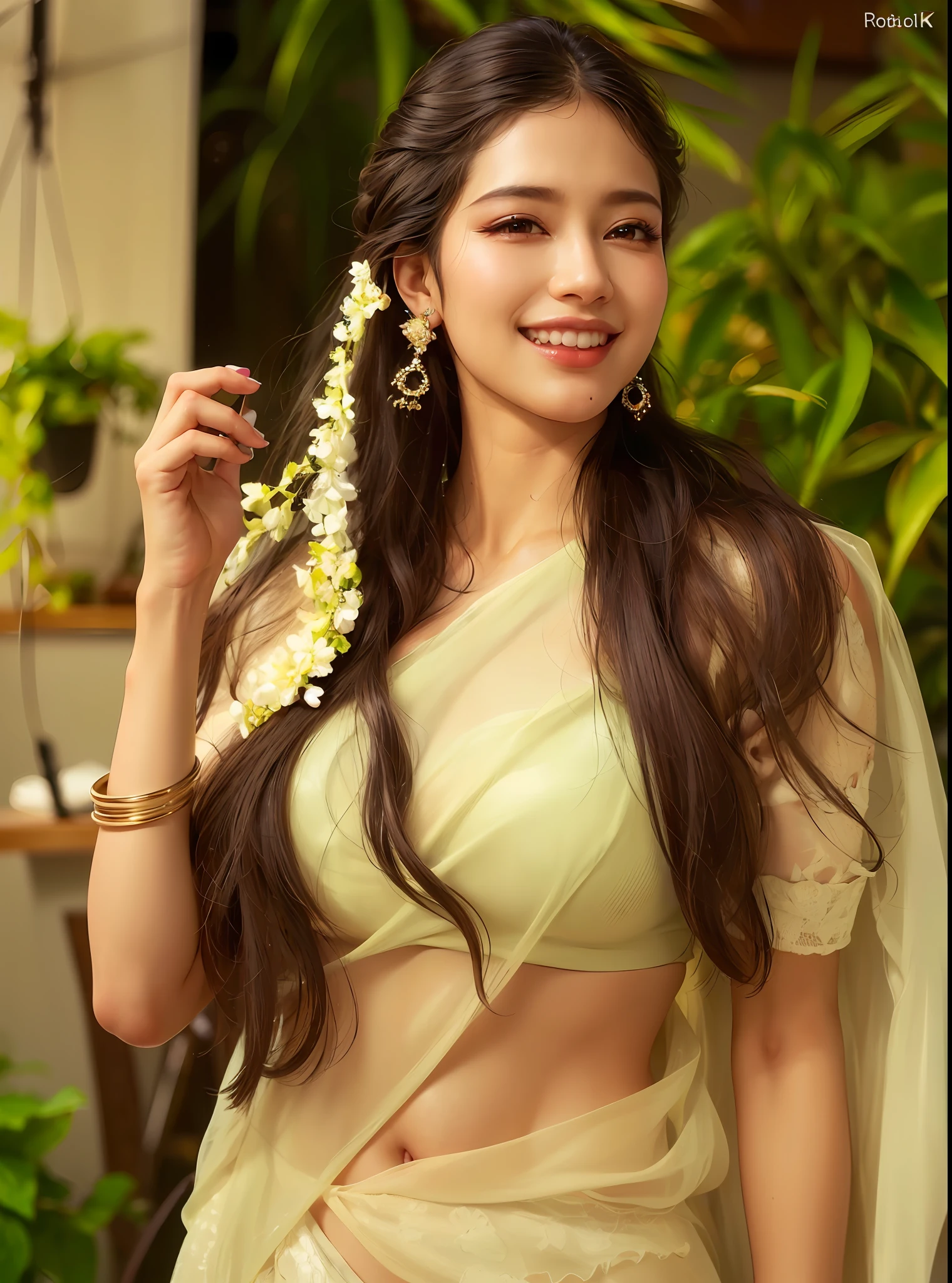 (8k, RAW photo, photorealistic:1.25) ,( lipgloss, eyelashes, gloss-face, glossy skin, best quality, ultra highres, depth of field, chromatic aberration, caustics, Broad lighting, natural shading,Kpop idol) looking at viewer with a serene and goddess-like happiness,
