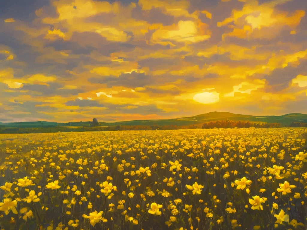 (best quality, high quality), detail, realistic, best lighting, sharp, yellow flower