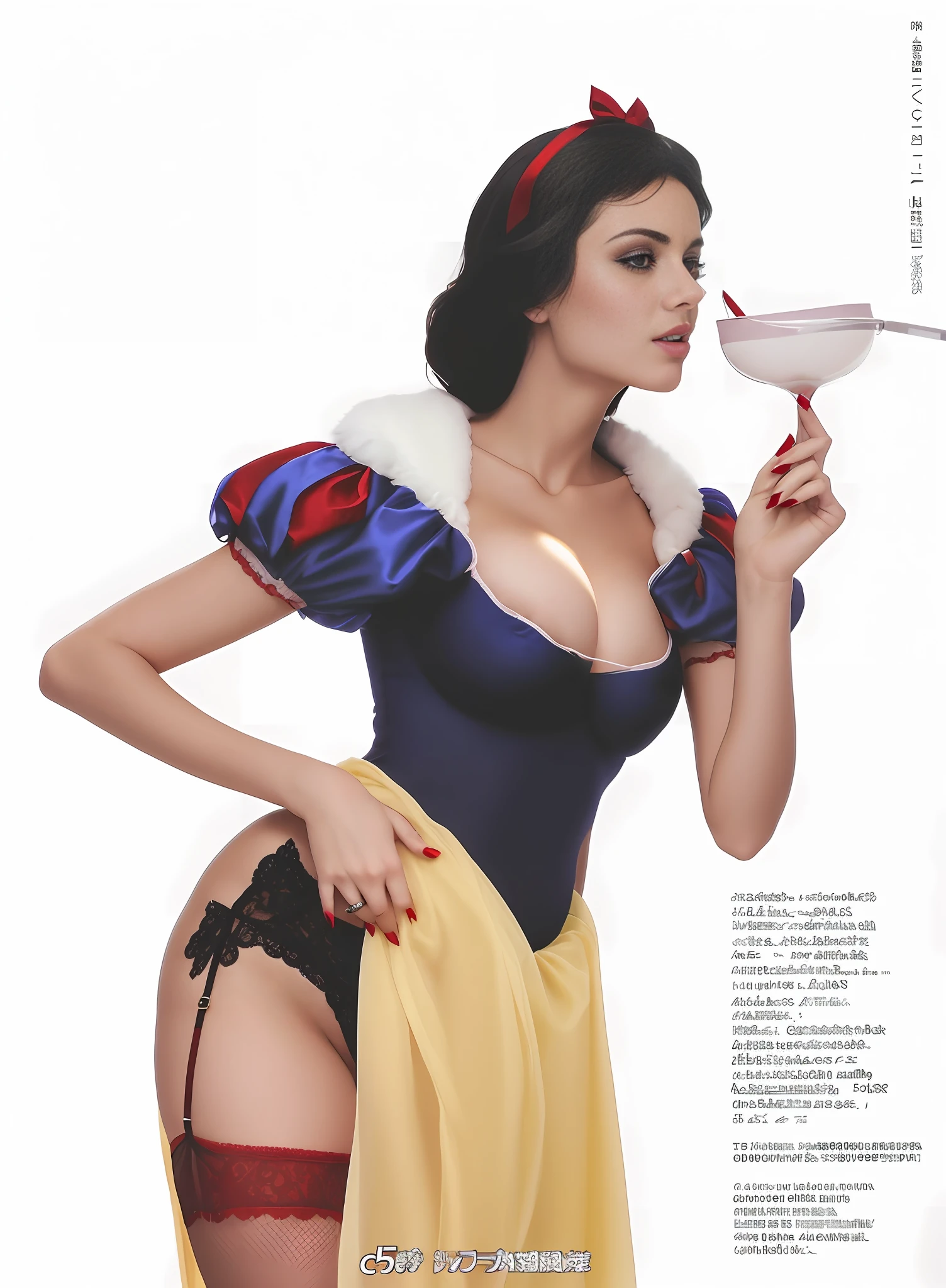 Perfect tits, cleavage, nipple detail, normal five fingers, see-through panties