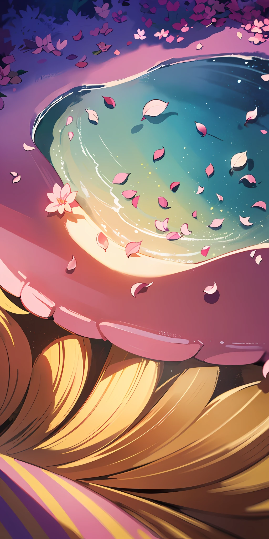 Masterpiece, best quality, (very detailed CG unity 8k wallpaper) (best quality), (best illustration), (best shadows) Nature&#39;s delicate leaves petals of various colors falling in the air light Tracking, super detailed --v6
