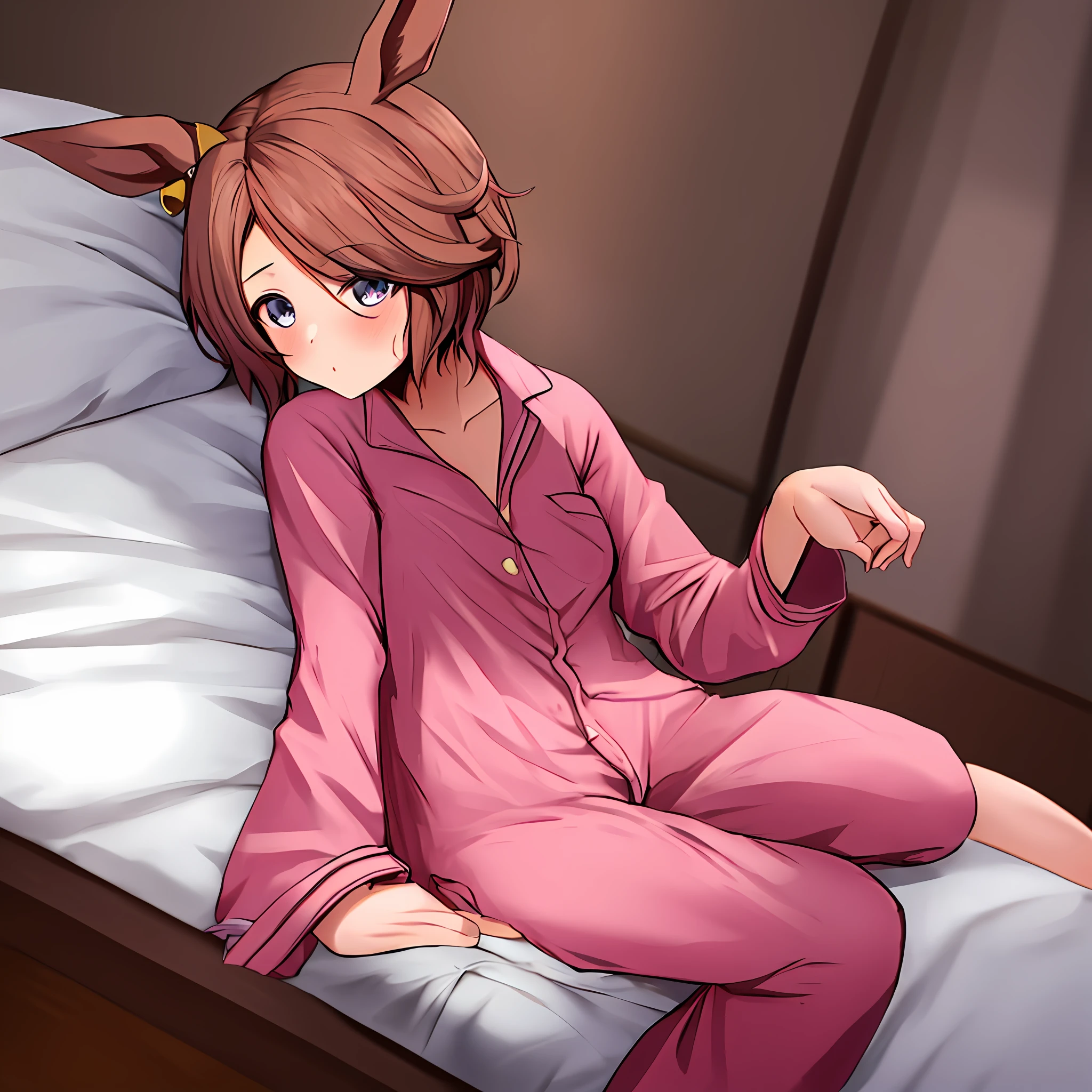 Narita Taishin goes to bed alone in her pajamas
