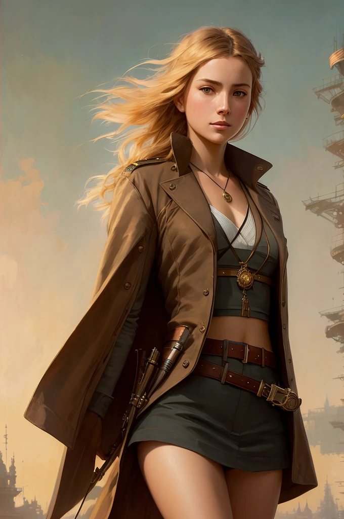 modelshoot style, (very detailed CG unity 8k wallpaper, Hasselblad winner), beautiful detailed portrait of a young blonde woman, beautiful athletic girl in soviet militia uniform, serious look, cinematic lighting, ambient soft lighting, dramatic lighting, diffuse soft light, aviator style, (detailed background with soviet red flag: 1.2), futuristic, empire style, elite, rich, highly detailed, intricate, sexy uniforms, hot bodies, small breasts, long Long golden tail and a long brown fur coat, artstation, cgsociety art, DeviantArt trending, 8k HD, masterpiece, high quality, sharp focus, digital art by Artgerm and Greg Rutkowski and Alphonse Mucha, professional majesty by Ed Blinkey Oil Painting, Atey Ghailan, Studio Ghibli, by Jeremy Mann, Greg Manchess, Antonio Moro, Trending on ArtStation, Trending on CGSociety, Intricate, High Detail, Sharp focus, dramatic, photorealistic painting art by midjourney and greg rutkowski