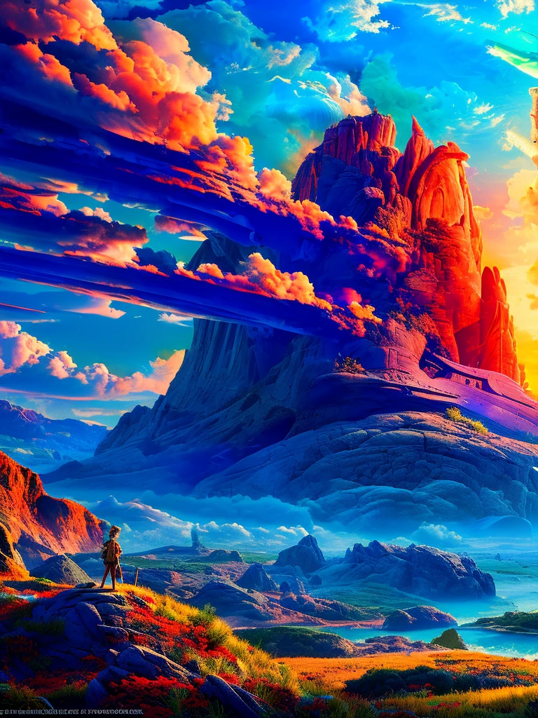 A world of fire, atmospheric, hyper realistic, 8k, epic composition, cinematic, octane render, artstation landscape vista photography by Carr Clifton & Galen Rowell, 16K resolution, Landscape veduta photo by Dustin Lefevre & tdraw, 8k resolution, detailed landscape painting by Ivan Shishkin, DeviantArt, Flickr, rendered in Enscape, Miyazaki, Nausicaa Ghibli, Breath of The Wild, 4k detailed post processing, artstation, rendering by octane, unreal engine --w 1024 --h 1280