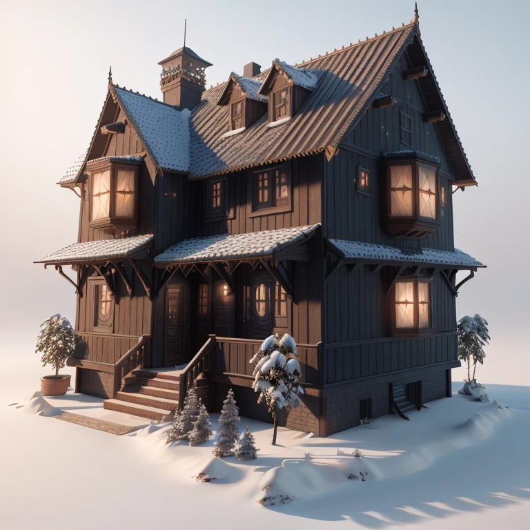 realistic luxury house