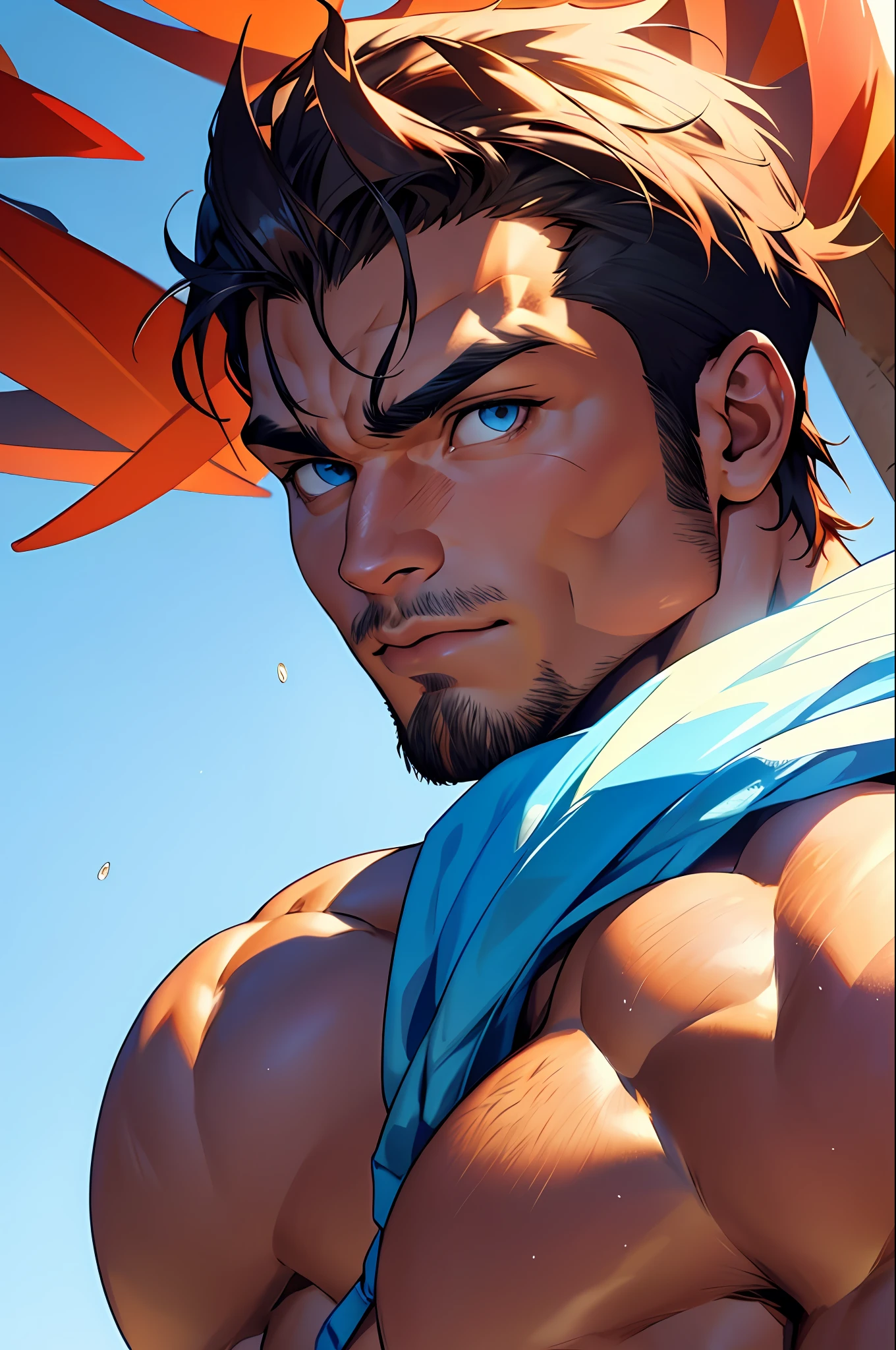 muscle men bodybuider shirtless,perfect face,perfect eyes,4k quality