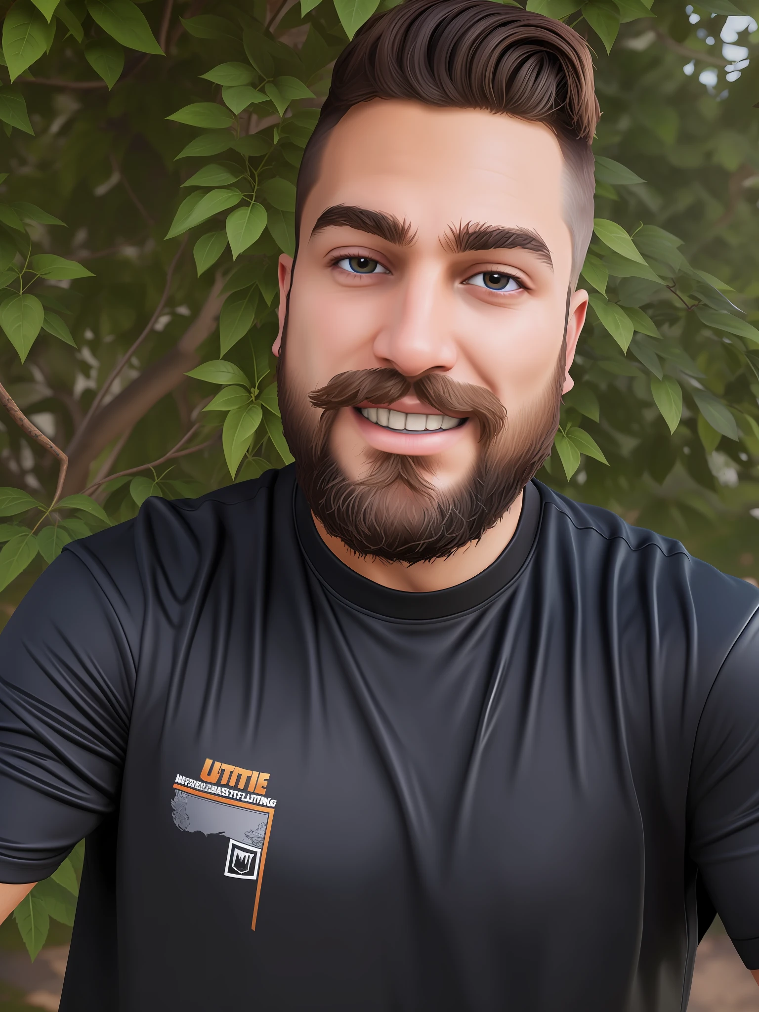 (a masterpiece), impeccable quality, Fortnite character, shaggy hair and beard, (Fortnite video game background::0.9), ultra-detailed detail, ultra-realistic rendering.