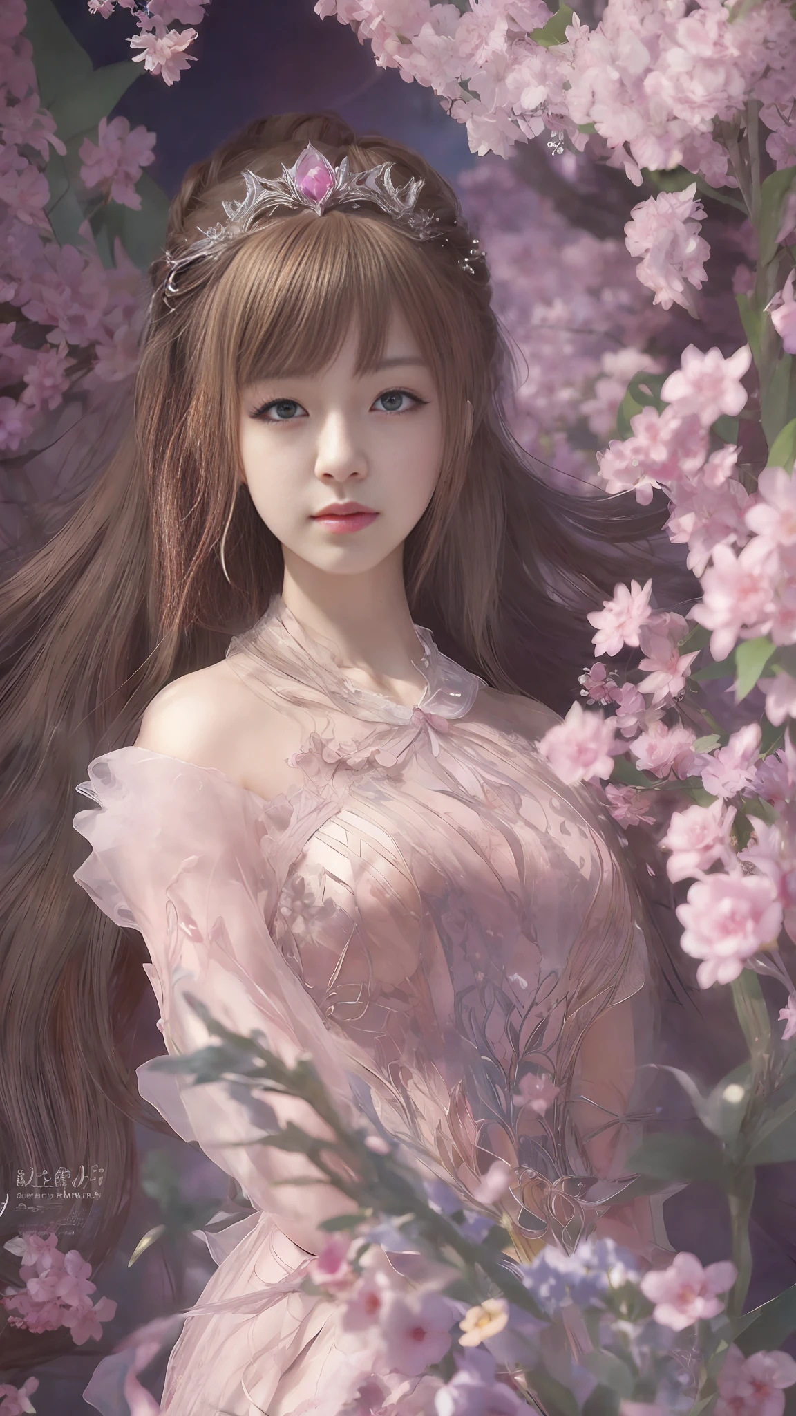 anime girl in a pink lace dress, concept art by Yang J, pixiv contest winner, (An extremely delicate and beautiful work), fantasy art, a beautiful fantasy empress,big breasts, beautiful alluring anime woman, anime goddess, seductive anime girl, extremely detailed artgerm, ((a beautiful fantasy empress)), anime fantasy illustration, anime fantasy artwork, a beautiful artwork illustration, beautiful fantasy anime,beautiful hands