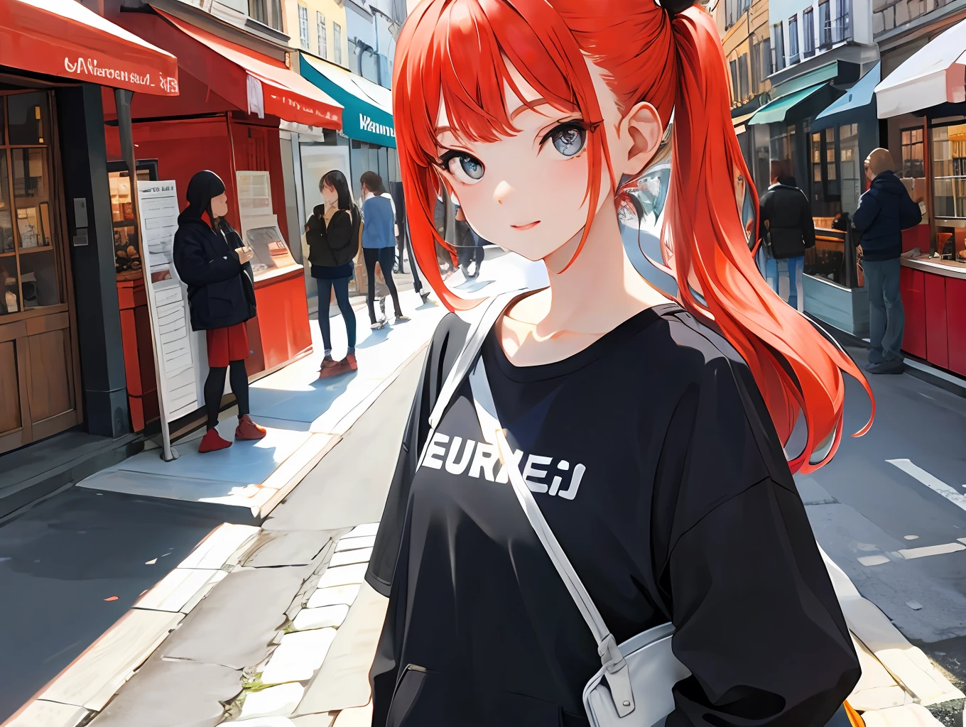 best quality, detailed background, girl, ,euro_street, random_wear,