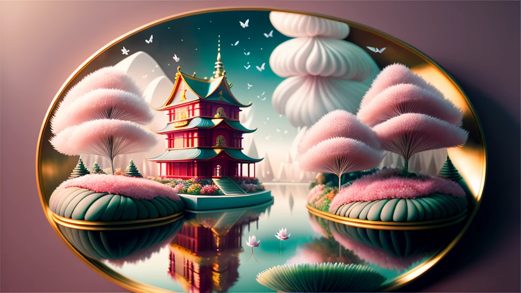 _shuimo_ landscape dreamlikeart, 3d render of,(masterpiece), (extremely detailed CG unity 8k wallpaper), sharp male focus, 

in the morning, Red sun, The white clouds,
castle peak, cedar, guest-greeting pine, welcoming pine, pines, 
waterfall, The flow of water, 
cranes, water birds, 
crane, dragon, kirin, 
lake, river, the mist, 
bridge, the small pavilion, he small attic, 
boats, 
lotus lotus, leaf, water lily, 
Swimming carp, jumping carp, 
Peony, bamboo, the plum blossom, The magpies, orchid, chrysanthemum, butterfly,
Windows, 

noise reduction, Detail Painting Luki, CG Social Contest winner, Fantasy Art, Voluminous VFX smoke, photo via 5000000px, tetrachromatic, Dipping Gold Powder Gloss Glaze,godlike, dreamlike, octane render global illumination, UHDR, symmetrical artwork,Tyndall light effect.popular on ArtStation, popular on Pixiv,popular on deviantart.