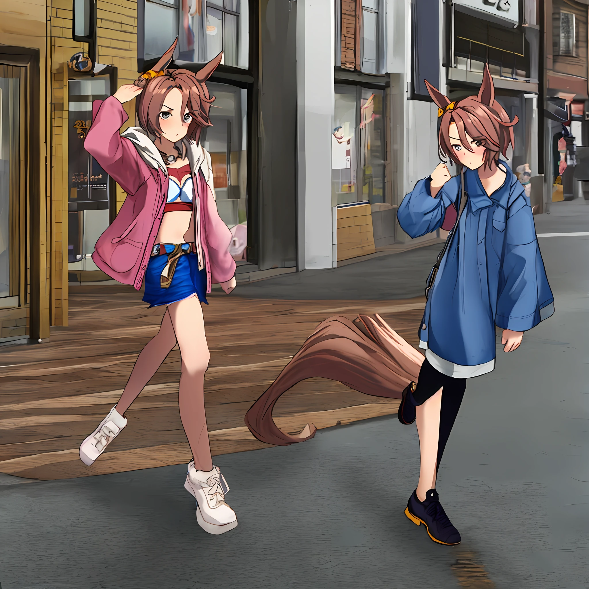 1 girl, (Narita Taishin, plain clothes), walk, viewer