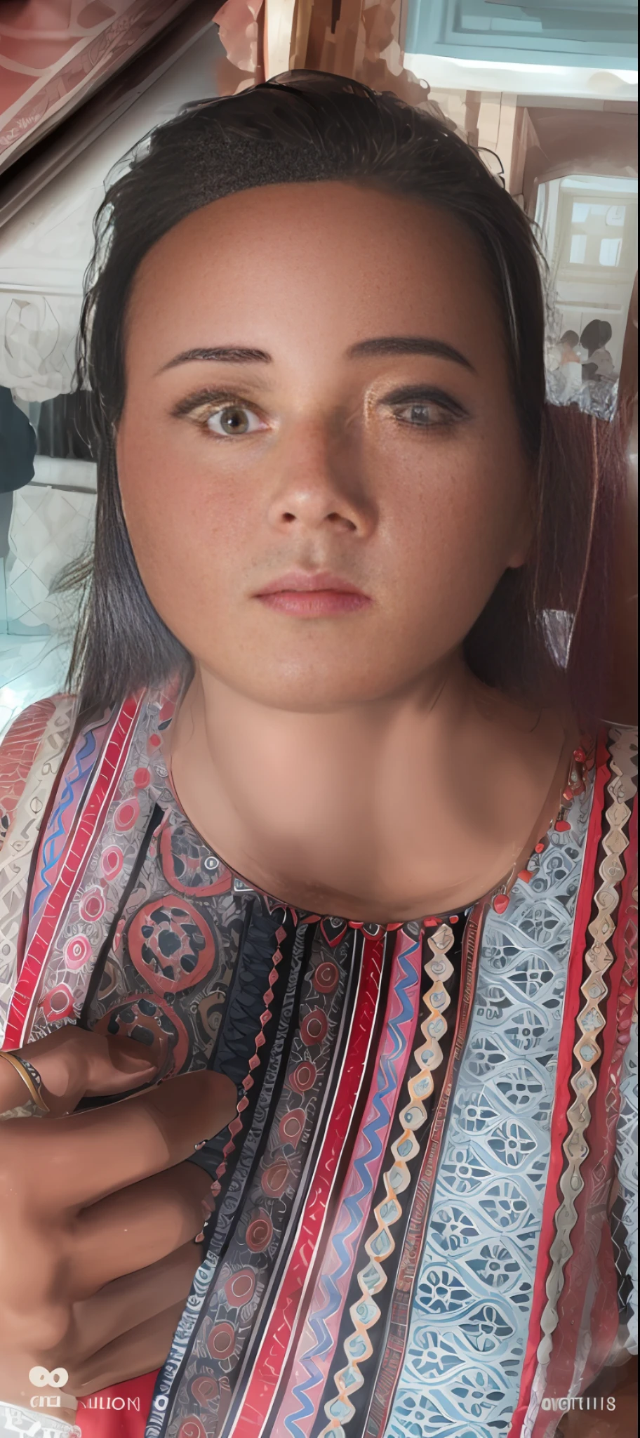 extremely high quality RAW, masterpiece, 18 years old turkish girl, ((wide hips)), ultra-detailed skin, ultra-detailed facial features, tight (red) formal dress, cleavage, fluffy hair, very luxious crowded dinner party, socializing, soft lighting, sitting, photorealistic