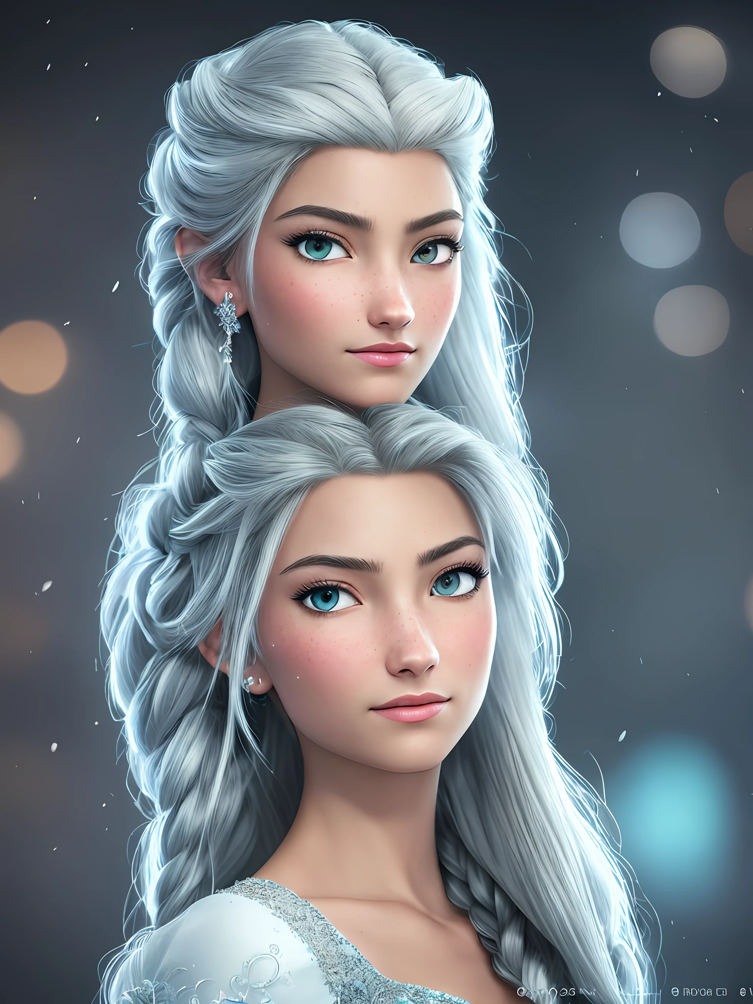 Highly detailed CG unity 8k wallpaper, style shot, complex, high detail, dramatic, highest quality movie still image, very detailed, masterpiece, best quality, character design, Elsa, Elsa from Frozen, (( Dark style)), realistic ultra-detailed rendering style, natural light, sharp character design, (hard focus, 8k), (((natural skin texture))), 8k textures, soft cinematic lighting, adobe lightroom, dark room, hdr, Sophisticated, Elegant, Rich Detail, Sharp Focus, ((((Film Look) )), Soothing Tones, Detail Frenzy, Intricate Detail, Super Detail, Low Contrast, Soft Film Lighting, Dull Colors, Exposure Blending, HDR, Fade, 35mm, f/1.4, ISO64, f16, 25 sec.