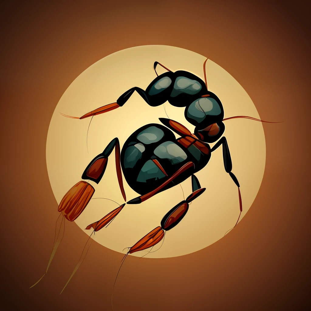 Ant and shrimp skin logo