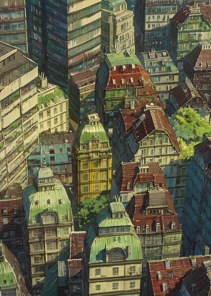 Couple, back view, on top of an abandoned high-rise building in Hong Kong, overlooking a modern city full of skyscrapers. Skyscrapers capture the essence of romance and urban decay, embraced by the resilience of nature. The scene of lush green vegetation climbing gracefully and intertwined with decaying buildings symbolizes the harmonious coexistence of life and decay. Set against the backdrop of a forgotten cityscape, the couple stands in stark contrast to their surroundings - their love, energy and hope for the future. Let their body language and facial expressions convey the beauty of serenity, contemplation and shared moments in unconventional settings.