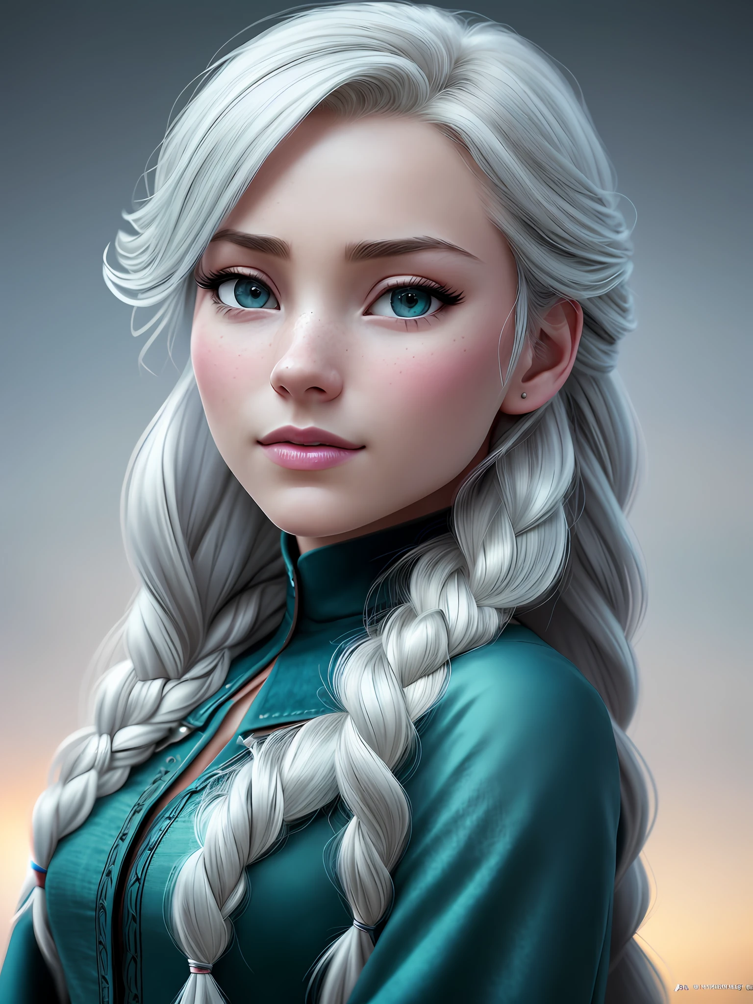 Highly detailed CG unity 8k wallpaper, style shot, complex, high detail, dramatic, highest quality movie still image, very detailed, masterpiece, best quality, character design, Elsa, Elsa from Frozen, (( Dark style)), realistic ultra-detailed rendering style, natural light, sharp character design, (hard focus, 8k), (((natural skin texture))), 8k textures, soft cinematic lighting, adobe lightroom, dark room, hdr, Sophisticated, Elegant, Rich Detail, Sharp Focus, ((((Film Look) )), Soothing Tones, Detail Frenzy, Intricate Detail, Super Detail, Low Contrast, Soft Film Lighting, Dull Colors, Exposure Blending, HDR, Fade, 35mm, f/1.4, ISO64, f16, 25 sec.