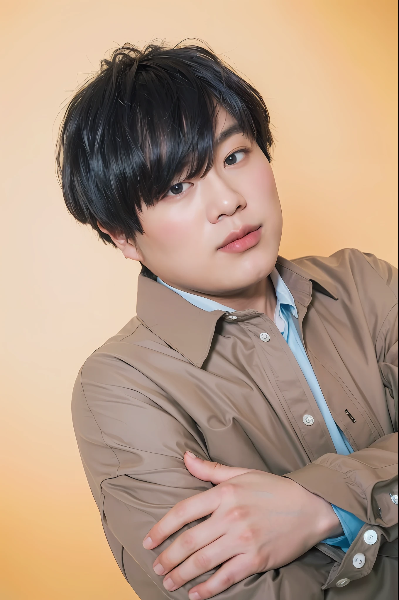 ( (8k:1.27), Best quality, Masterpiece, Ultra HD:1.2) Photo of a Japanese man, Chubby
