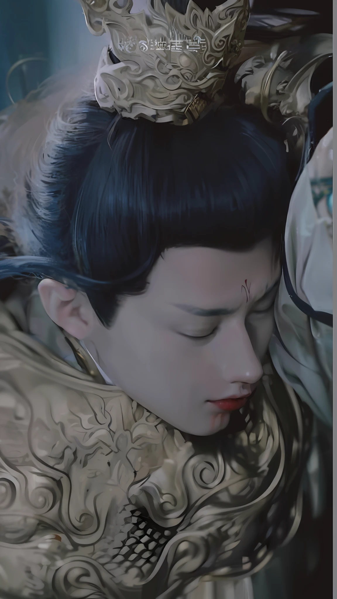 (Male: 1.1), Oriental beauty, (masterpiece), best quality, Anime, merge, colorful, vibrant colors, illustration, artstyle, fantasy, realistic, animation, (photo_\(medium\):1.0), by Antonio J. Manzanedo, by Jeremy Lipking, lightning, in surreal landscape, smooth, sharp focus