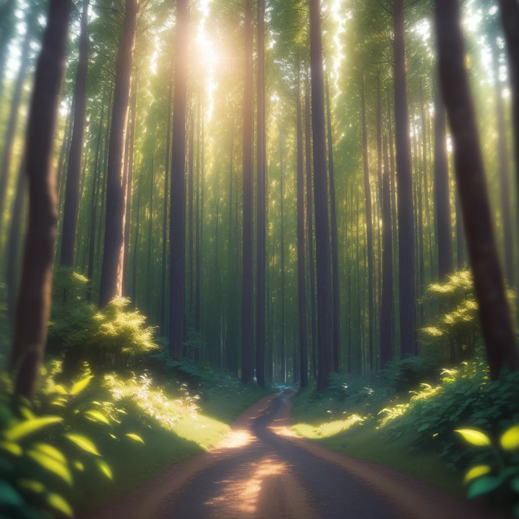 Analog style, ChromaV5, nwinkpunk (extremely detailed CG unity 8k wallpaper), forest scenery from The Nine Princes of Amber, lens flares, award-winning photography, chromatic aberration, detail, HDR, Bloom, Monet style, Pissarro and Sisley, trending on ArtStation , a trend on CGSociety, art from mid-travel