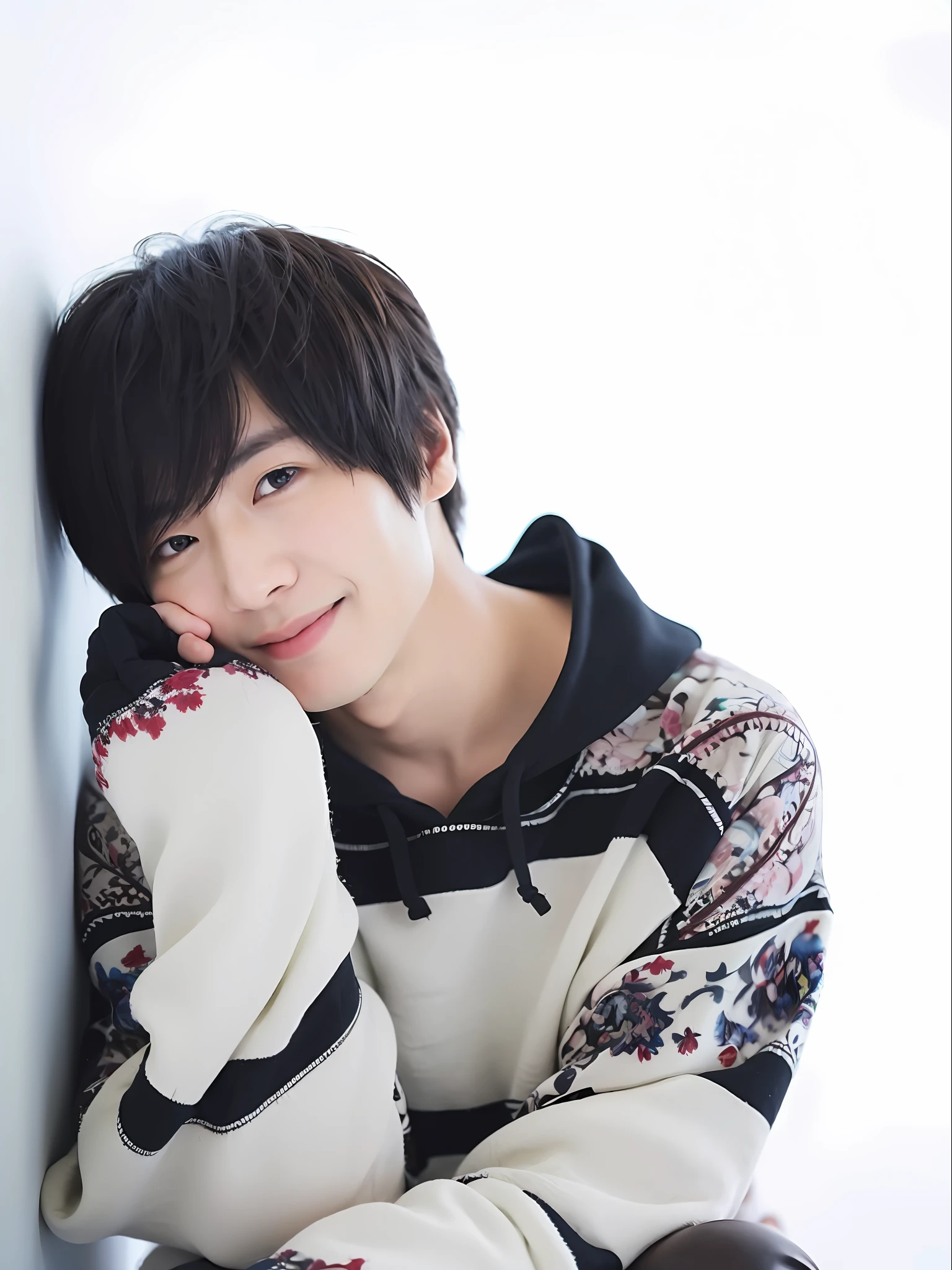 ( (8k:1.27), top quality, masterpiece, ultra high resolution:1.2) Photo of a Japanese man, smiling