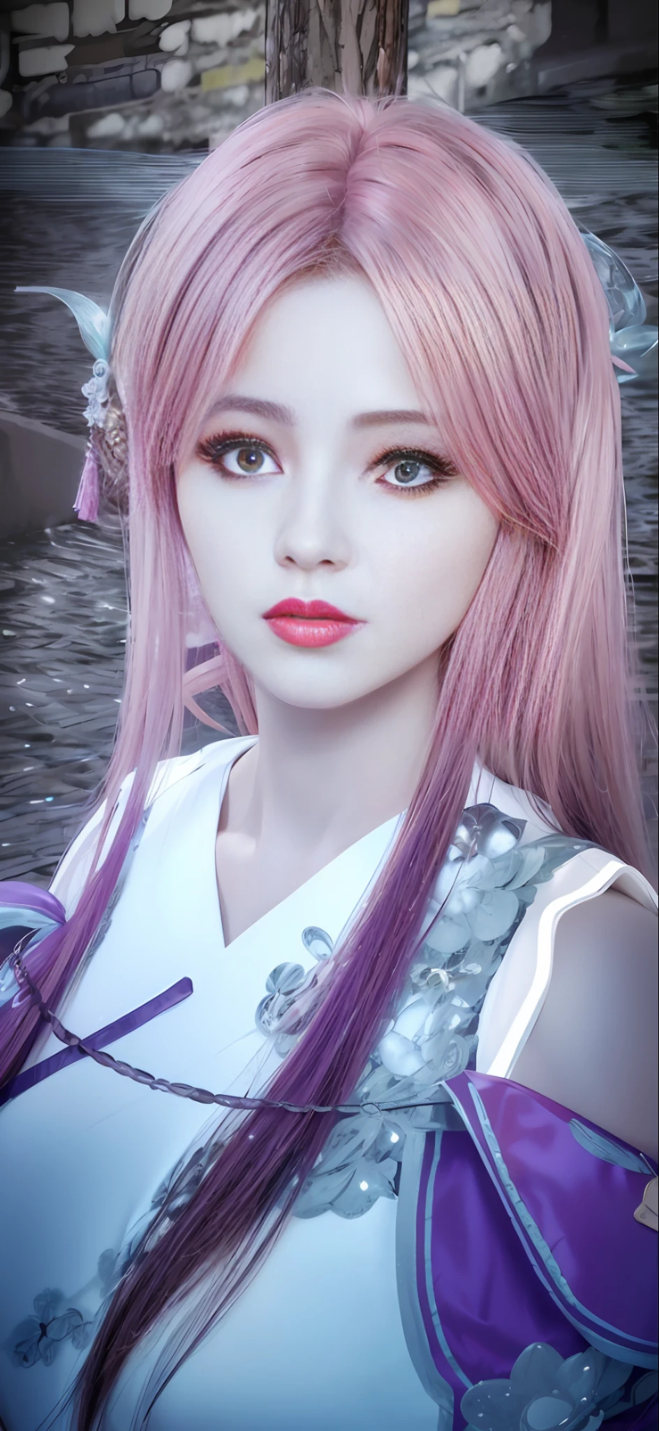 Best quality, master, illustration, extremely exquisite, CG, unity, 8k wallpaper, amazing, exquisite, exquisite, high quality, official art, very detailed CG Unity 8k wallpaper, ridiculous, incredible, file size, high resolution, very detailed, urban street art, natural sunlight, exquisite, masterpiece, detailed 8K CG CG CG illustration, beautiful girl, light face, black jacket, sexy underwear, long hair, big eyes, exquisite lipstick, body, big eyes, fine lipstick, body, puffy smile, body and happy posture Eyes, big boobs, fantasy breakthrough, K-pop Idol Special Edition Ae's Shaved Body