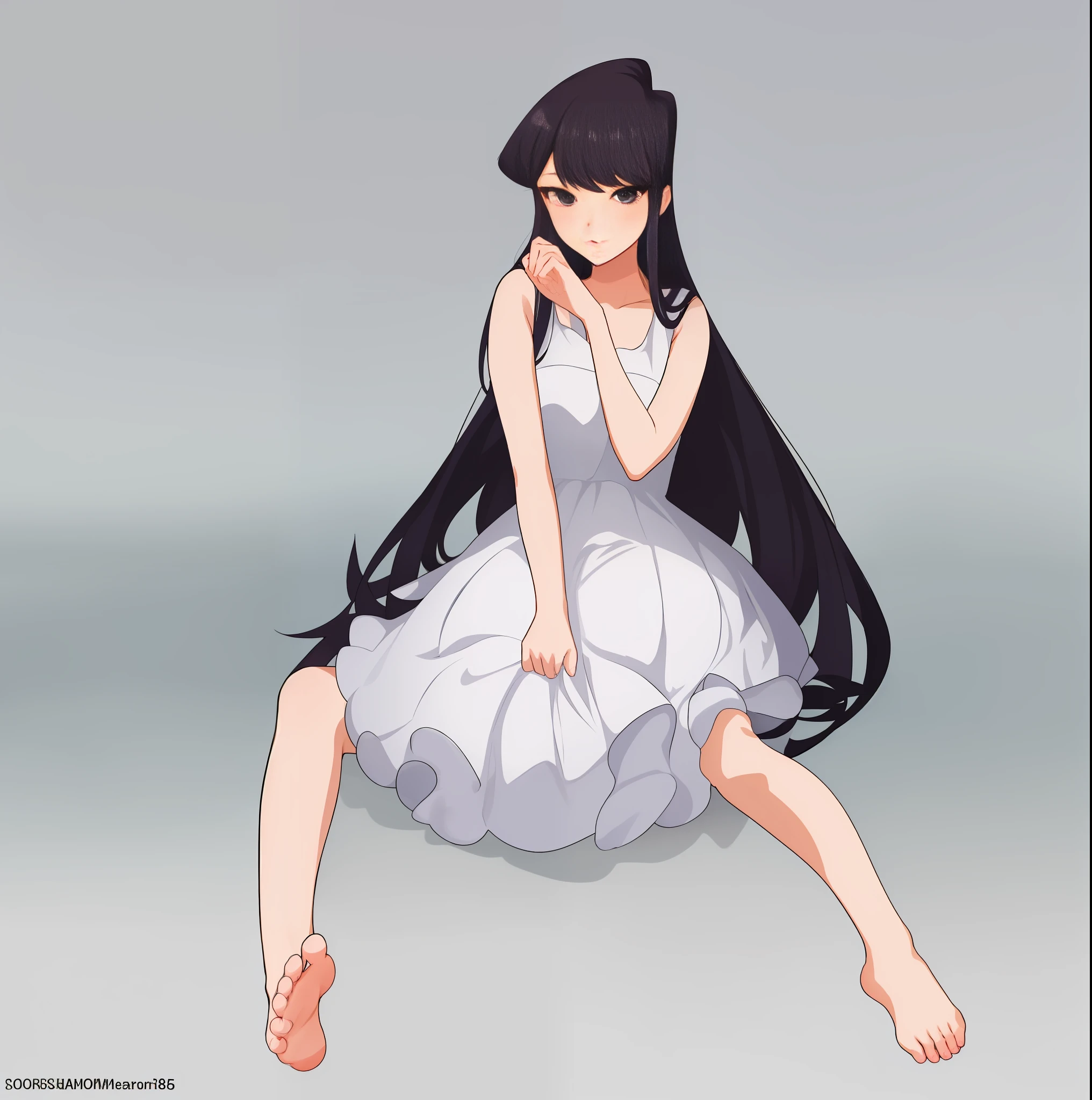 Komi shouko, beauty feet, beauty face, ultra high definition, 8K.