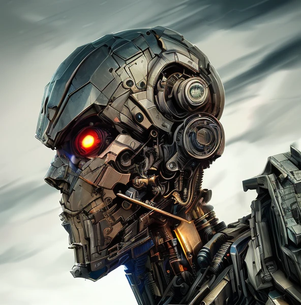 (Different Face expressions) masterpiece, best quality, detailed cyborg anti hero man, with alligator characterlistics build through AI sky, cloudy_sky, building, moonlight, moon, night, (dark theme:1.3), light, fantasy