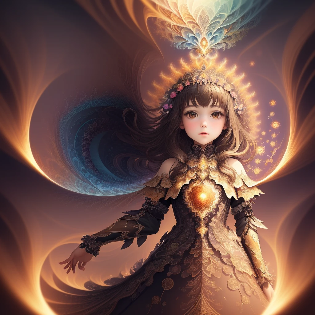(masterpiece, top quality, best quality, official art, beautiful and aesthetic:1.2), (1girl:1.3), (fractal art:1.3),