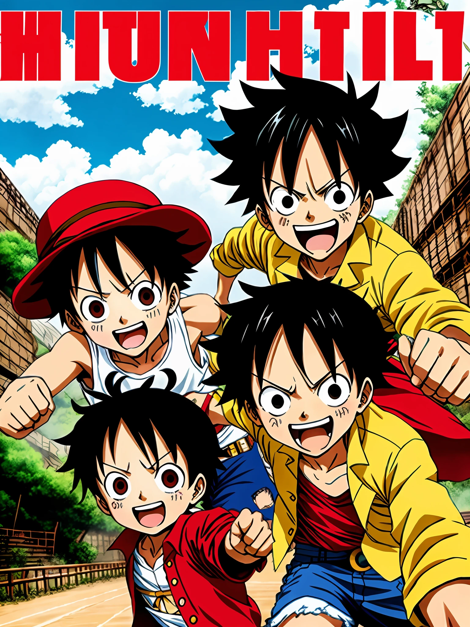 Usain Bolt run with Luffy