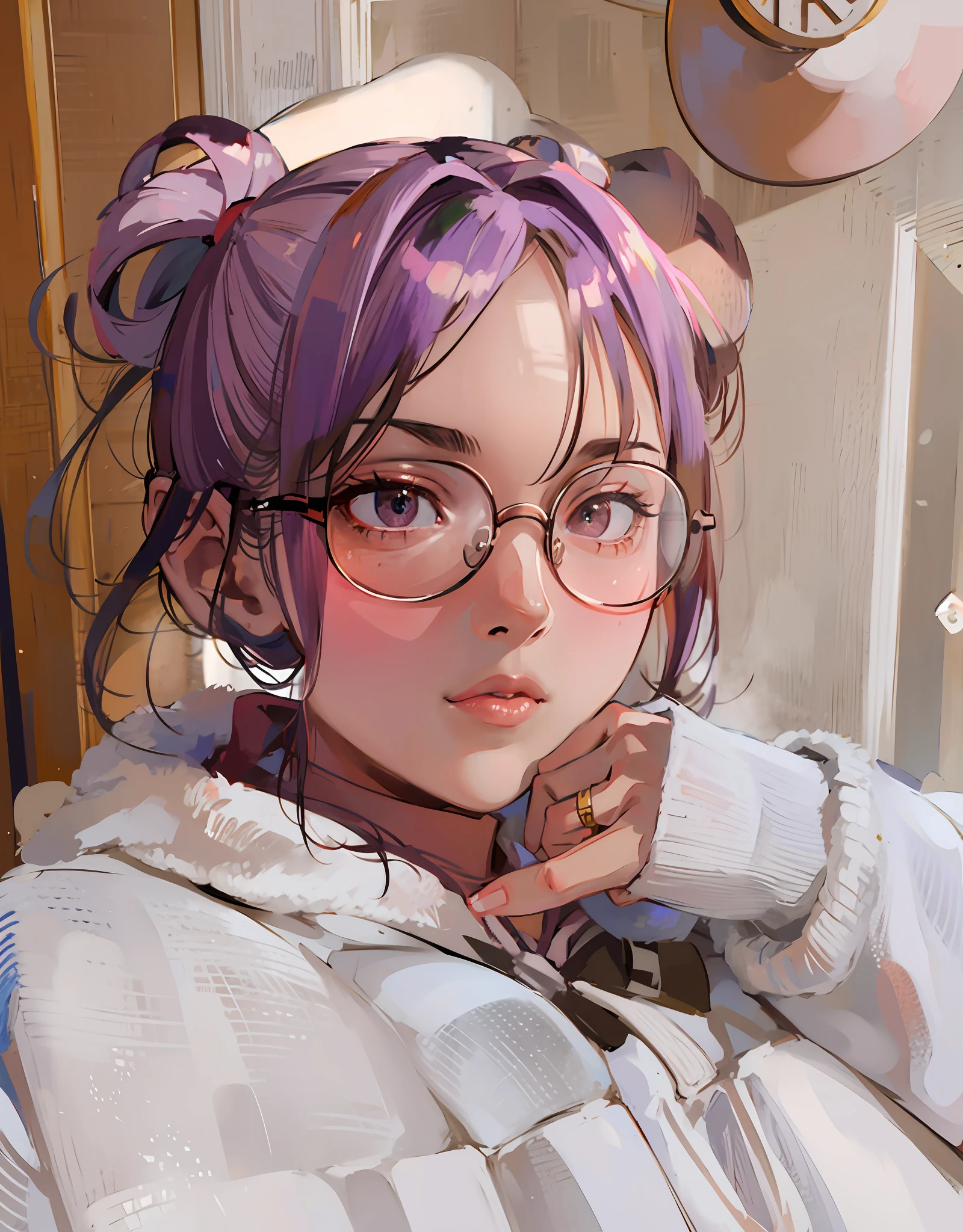 purple hair