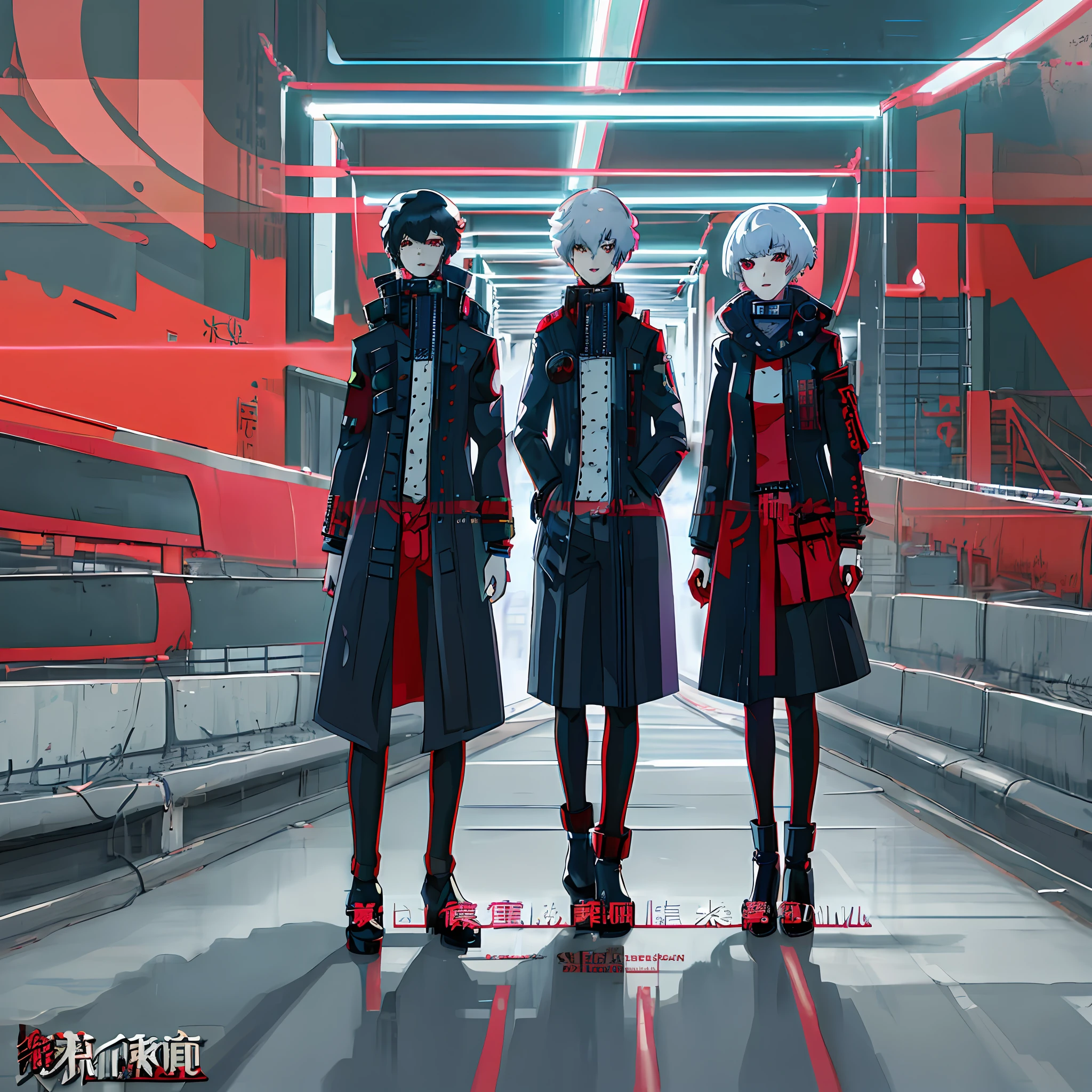 anime character with white hair and black outfit standing in a tunnel, best anime 4k konachan wallpaper, badass anime 8 k, key anime art, cushart kenz, anime style 4 k, digital cyberpunk anime art, persona 5 art style wlop, kaneki ken, trending on artstation pixiv, official artwork, anime styled digital art, ken kaneki
