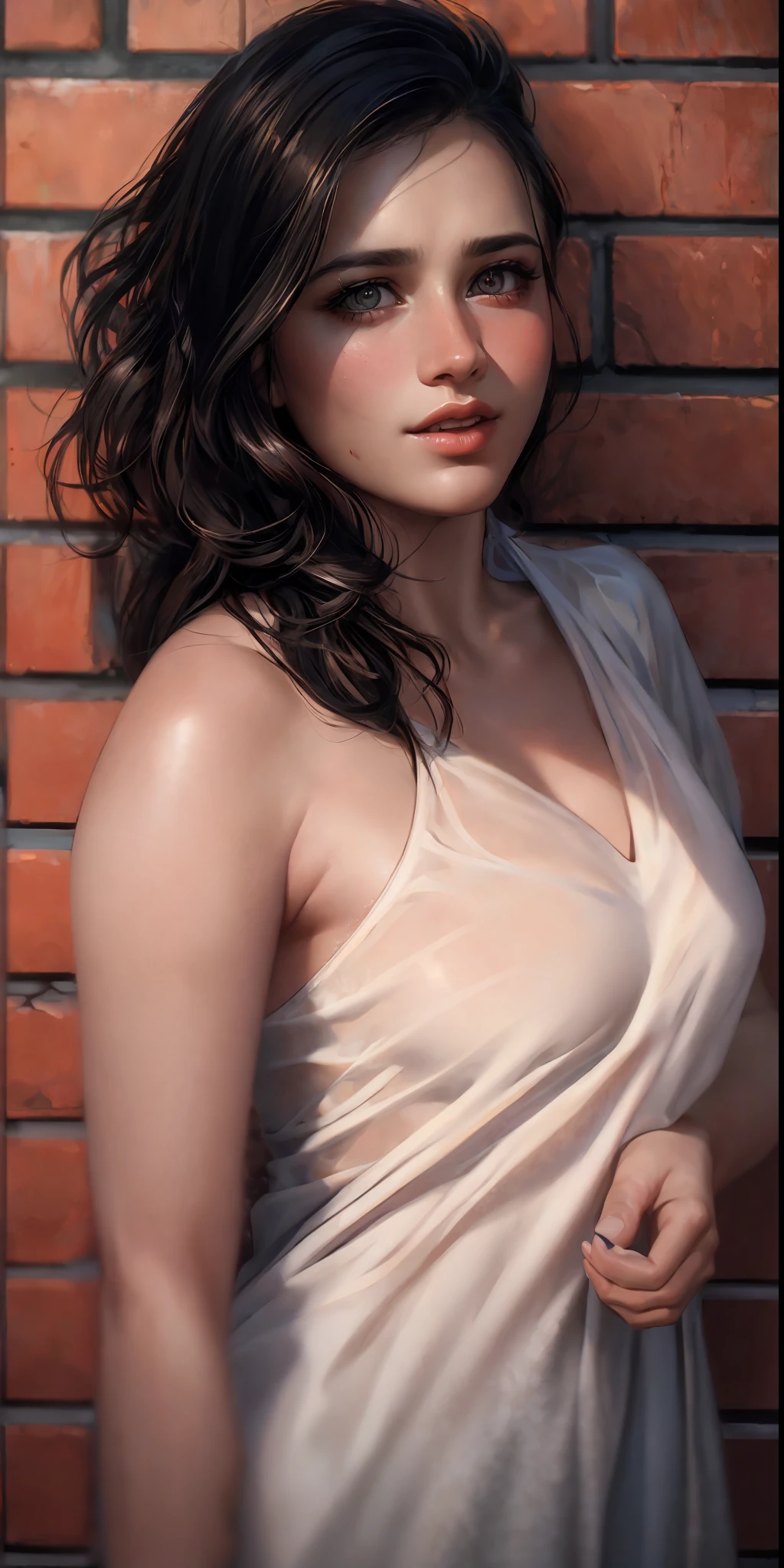 (Cinematic Photo:1.3) of (Realistic:1.3),(Romantic:1.3) a photorealistic portrait of a stunningly beautiful woman without make-up, extremely detailed light hazel eyes, detailed symmetric realistic face, extremely detailed natural texture, peach fuzz, messy hair, masterpiece, absurdres, award winning photo by lee jeffries, nikon d850 film stock photograph, kodak portra 400 camera f1.6 lens, extremely detailed, amazing, fine detail, rich colors, hyper realistic lifelike texture, dramatic lighting, unrealengine, trending on artstation, looking at the viewer, photo realistic, RAW photo, high quality, highres, sharp focus, extremely detailed, cinematic lighting, 8k uhd, Highly Detailed,(Crystal Cubism:1.3),(Magical Realism:1.3),(Realism:1.3),ultrafine,detailed,by Clarence Holbrook CArter,by Ed Emshwiller,CGSociety,ArtStation contest winner,trending on ArtStation,DeviantArt contest winner,Fallout, indian girl, blue dress
