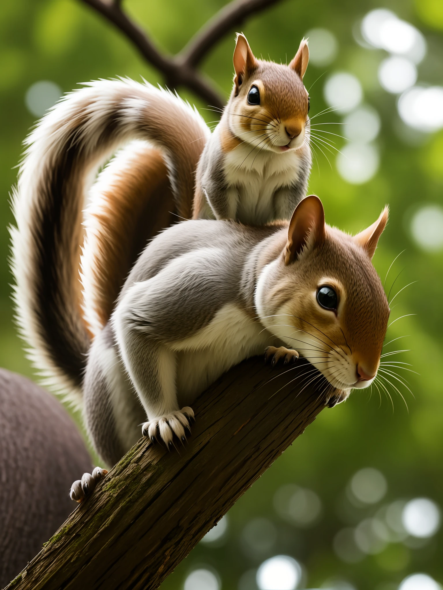 &quot;One Squirrel, Cyborg:1.1, Tail | Detailed Wire:1.3, Intricate Detail, HyperDetailed:1.2, HDR, Cinematic Shot, Vignette, Centered&quot;