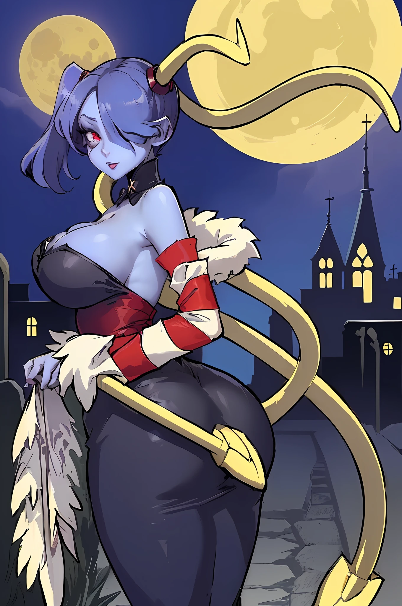 a cartoon picture of a woman with a long tail and a tail, succubus in tight short dress, monstergirl, commission for high res, commission for, sinister pose, demon tail, anime monster girl, lamia, castlevania witch, succubus in sundress portrait, monster girl, demon girl, full art, blood moon tentacles!!