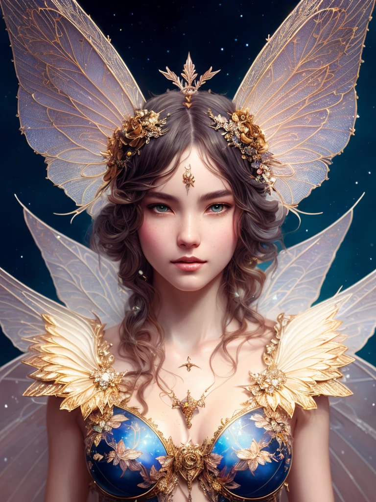 perfect and detailed fairy wings, full, anatomically correct, art by hendrik hondius an ultra hd detailed painting,digital art, 3d render, Jean-Baptiste Monge style, bright, beautiful , Glittering , cute and adorable, filigree, rim lighting, extremely , magic, surreal, fantasy, digital art, wlop, artgerm and james jean, , centered, full body, symmetry, painted, intricate, volumetric lighting, beautiful, rich deep colors masterpiece, sharp focus, simple background, ultra detailed, in the style of dan mumford and marc simonetti, astrophotography