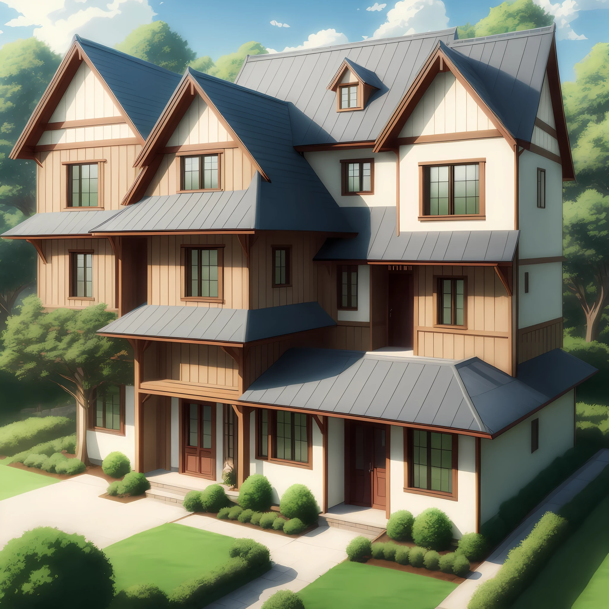 a house, anime style