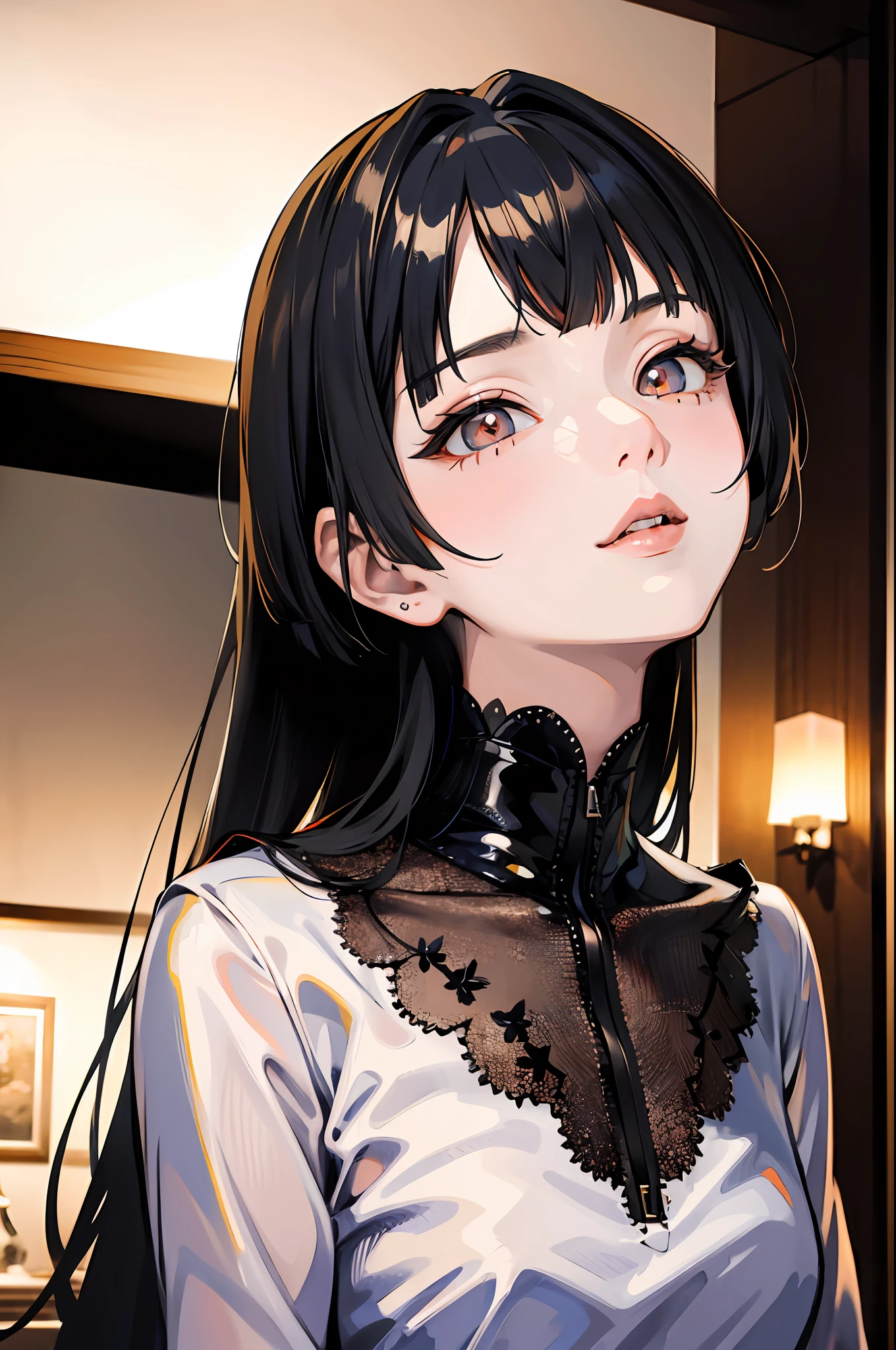 mayuzumi fuyuko, (masterpiece, best quality:1.2), photorealistic, sophisticated, 1 lady, woman, full body, delicate face, detailed eyes, sharp pupils, realistic pupils, facelight, real skin, firm skin, ultra detailed, depth of field, bokeh
