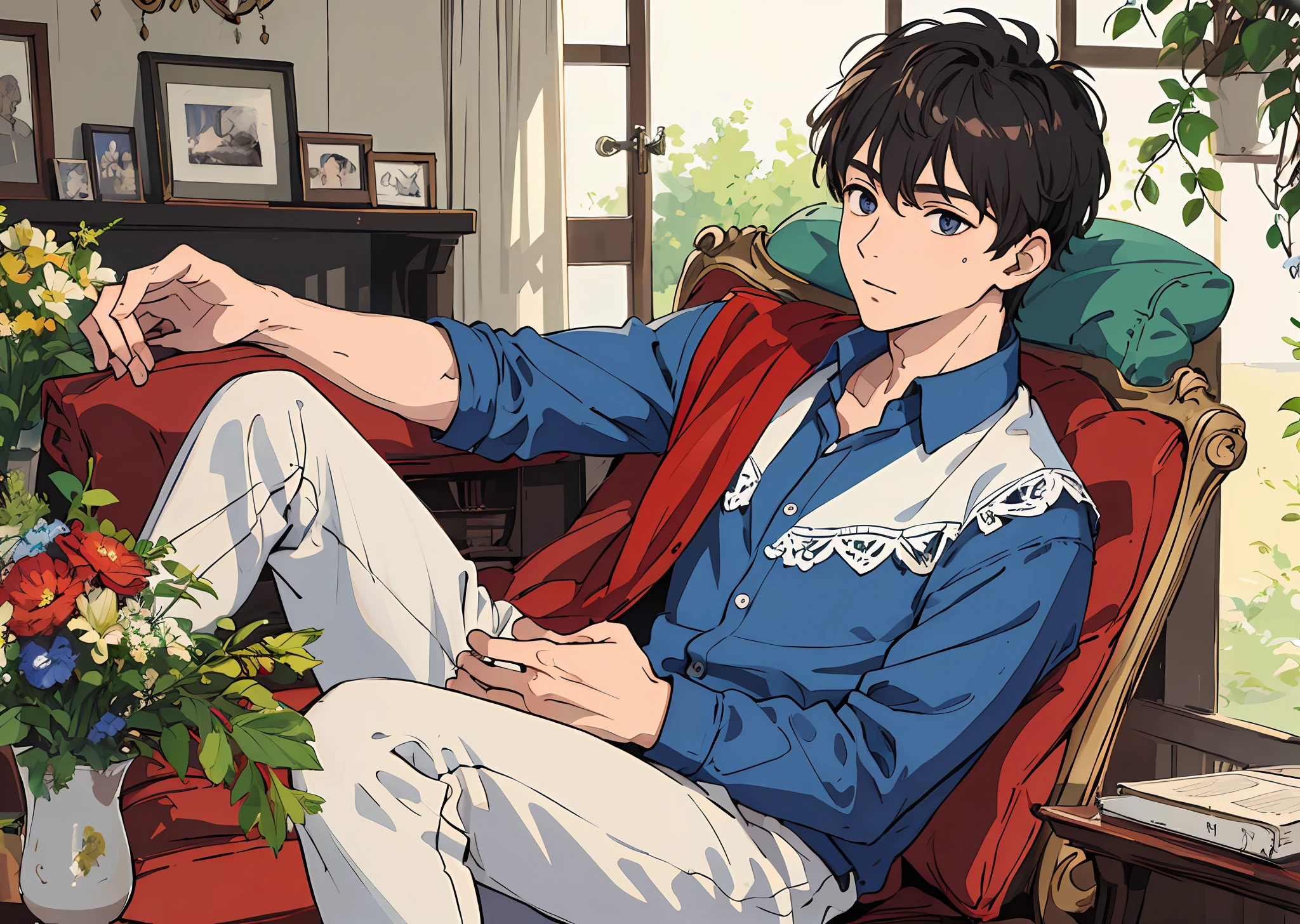 (Masterpiece, the best quality), a boy, high value