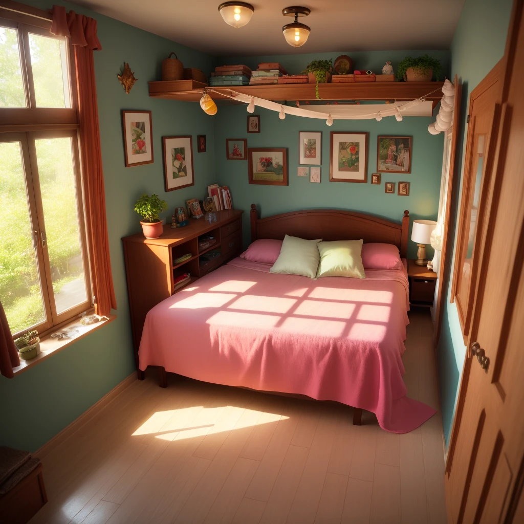 in a bedroom, fantasy