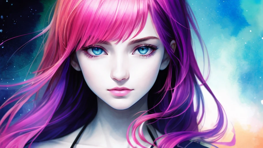 (8k, best quality, masterpiece:1.2),(best quality:1.0), (ultra highres:1.0), watercolor, a beautiful woman, shoulder, hair ribbons, by agnes cecile, half body portrait, extremely luminous bright design, pastel colors, (ink:1.3), autumn lights
Negative prompt: canvas frame, cartoon, 3d, ((disfigured)), ((bad art)), ((deformed)),((extra limbs)),((close up)),((b&w)), wierd colors, blurry,  (((duplicate))), ((morbid)), ((mutilated)), [out of frame], extra fingers, mutated hands, ((poorly drawn hands)), ((poorly drawn face)), (((mutation))), (((deformed))), ((ugly)), blurry, ((bad anatomy)), (((bad proportions))), ((extra limbs)), cloned face, (((disfigured))), out of frame, ugly, extra limbs, (bad anatomy), gross proportions, (malformed limbs), ((missing arms)), ((missing legs)), (((extra arms))), (((extra legs))), mutated hands, (fused fingers), (too many fingers), (((long neck))), Photoshop, video game, ugly, tiling, poorly drawn hands, poorly drawn feet, poorly drawn face, out of frame, mutation, mutated, extra limbs, extra legs, extra arms, disfigured, deformed, cross-eye, body out of frame, blurry, bad art, bad anatomy, 3d render
ENSD: 31337, Size: 512x768, Seed: 105259075, Model: DreamShaper_5_beta2_BakedVae, Steps: 30, Sampler: DPM++ SDE Karras, CFG scale: 10, Clip skip: 2, Model hash: 6d492d946c, Hires steps: 20, Hires upscale: 1.8, Hires upscaler: R-ESRGAN General 4xV3, Denoising strength: 0.4