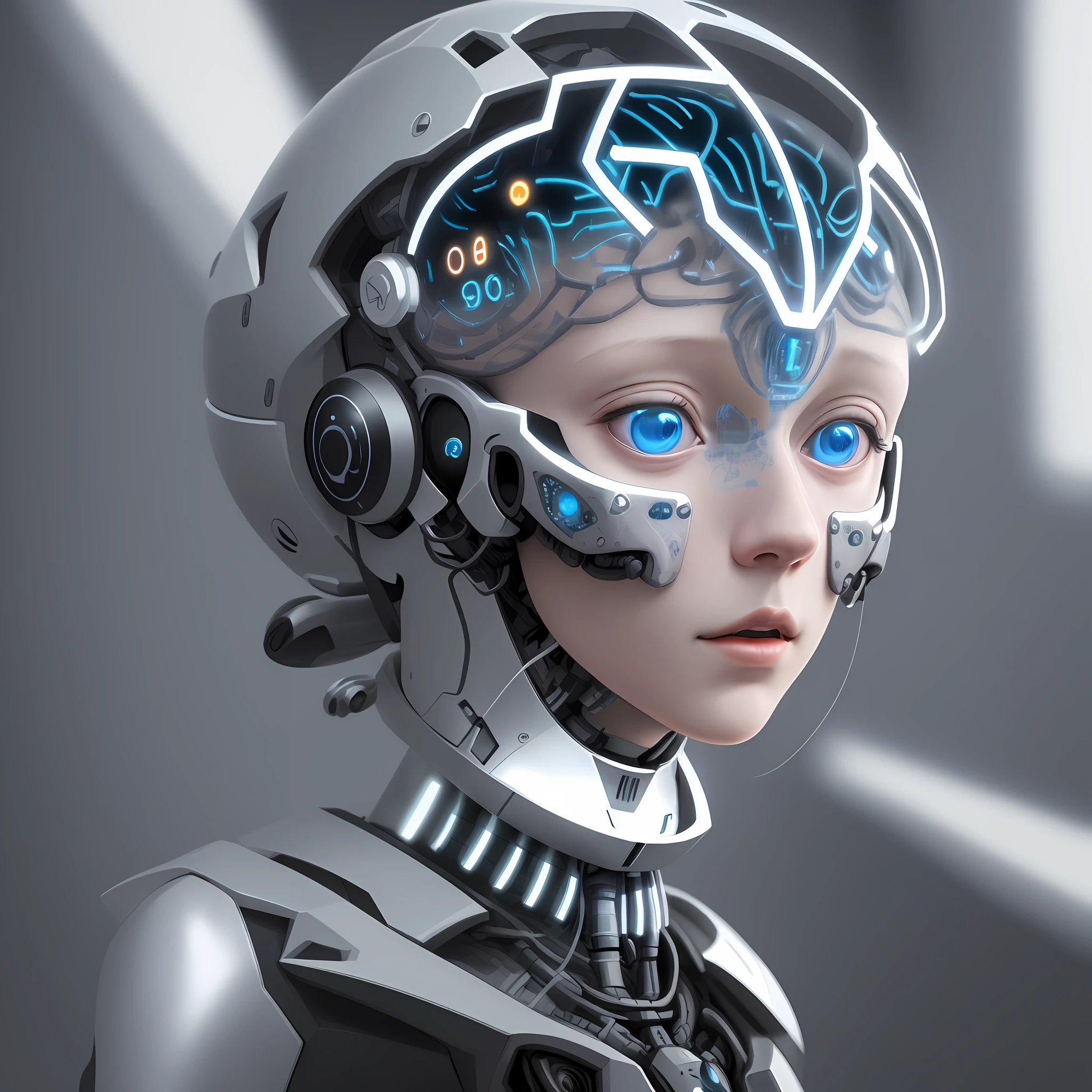 artificial intelligence brain, hyper realistic, Pablo picasso style