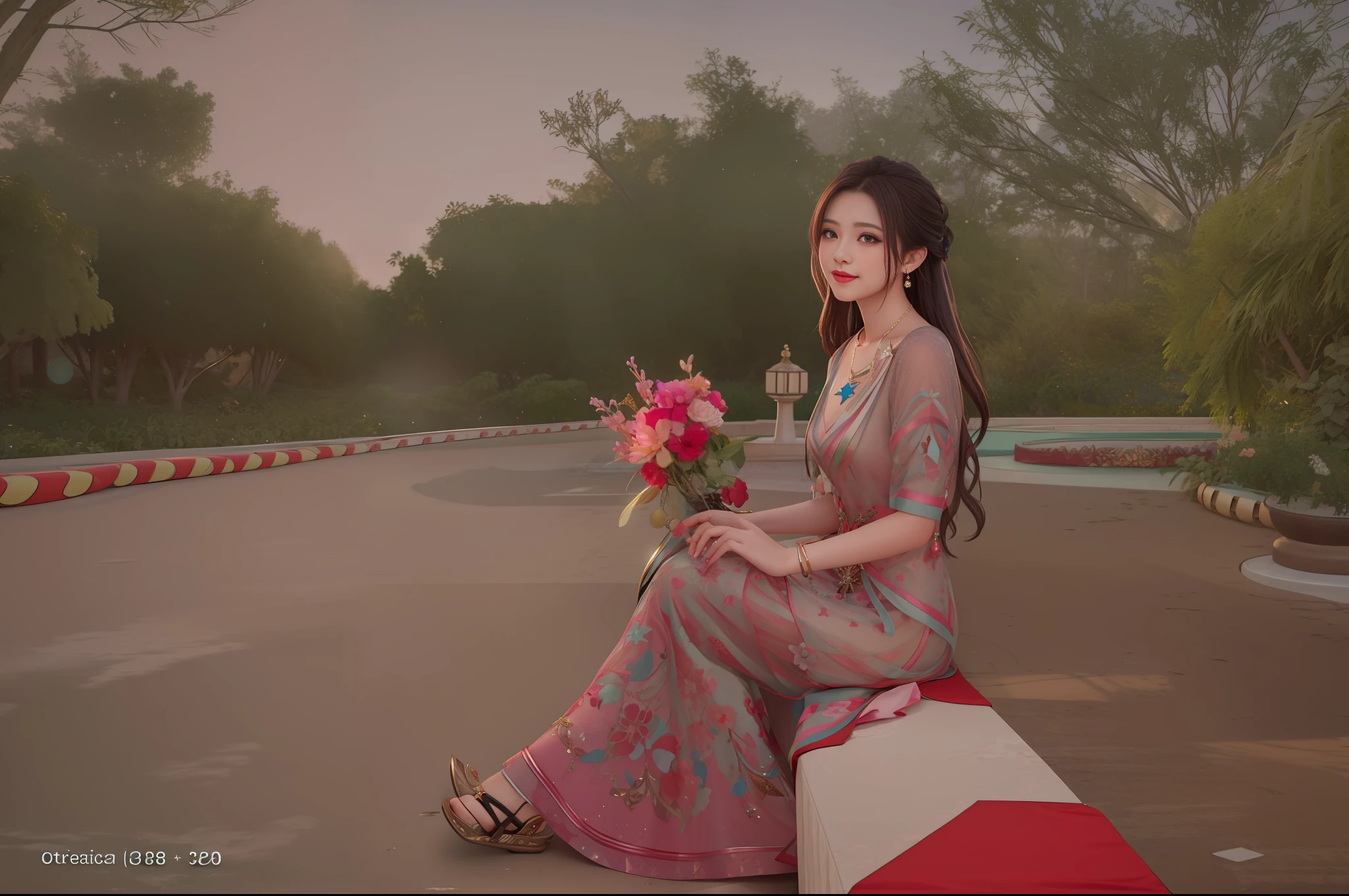 best quality, masterpiece, highres, 1girl,blush,(seductive smile:0.8),star-shaped pupils,necklace, jewelry,Beautiful face,upon_body, tyndall effect,photorealistic, dark studio, rim lighting, two tone lighting,(high detailed skin:1.2), 8k uhd, dslr, soft lighting, high quality, volumetric lighting, candid, Photograph, high resolution, 4k, 8k, Bokeh,original dress