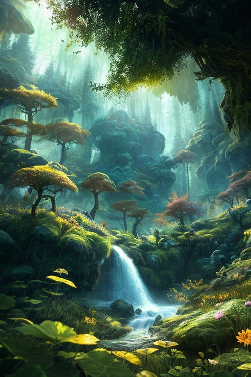 masterpiece, best quality, high quality, extremely detailed 8k wallpaper by CG unit, an enchanting and dreamy scene of a fantasy forest, with tall trees, shining mushrooms and hidden fairy valleys, creating a sense of mystique and enchantment , artistic station, digital illustration, intricate, A druid , without face and animal features, walking through the field with many oak trees, trend, autumn tones, pastel colors, oil painting, award winning photography, Bokeh, depth of field, HDR, flower, chromatic aberration, photorealistic, extremely detailed, trending artstation, trending CGsociety, intricate, high detail, dramatic, midday art