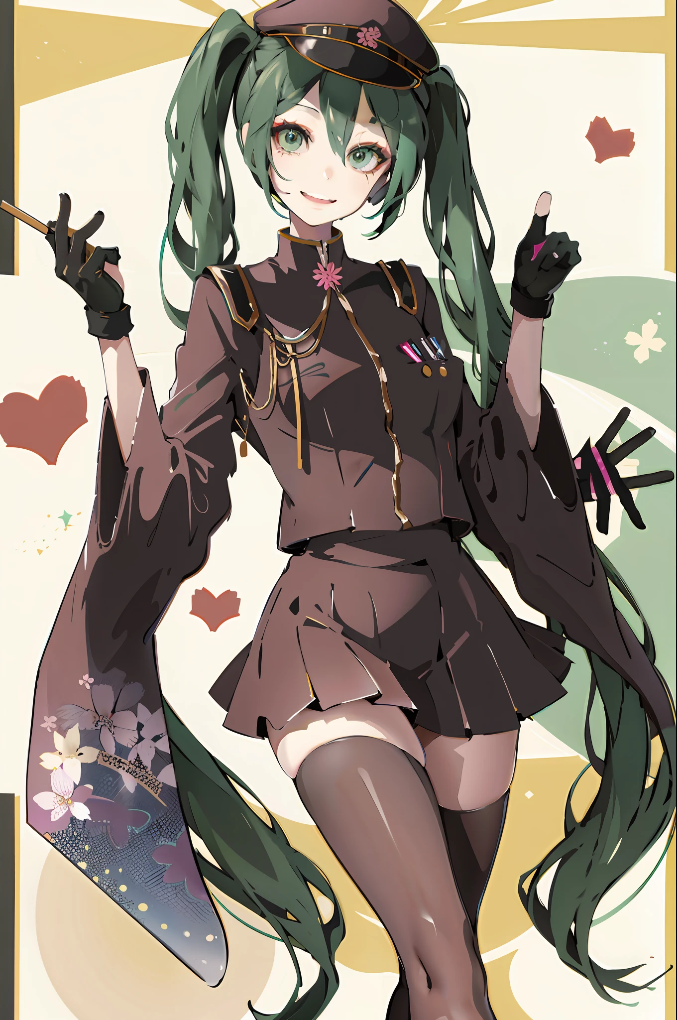 (highest quality 8k),Korean girl, black hair, older sister, putting her hair in a ponytail and smiling to the narrator, high definition picture, masterpiece, (beautiful girl, cafe, seductive, virgin, sexy), (secretary), fierce smile, Miku ,Hatsune Miku,