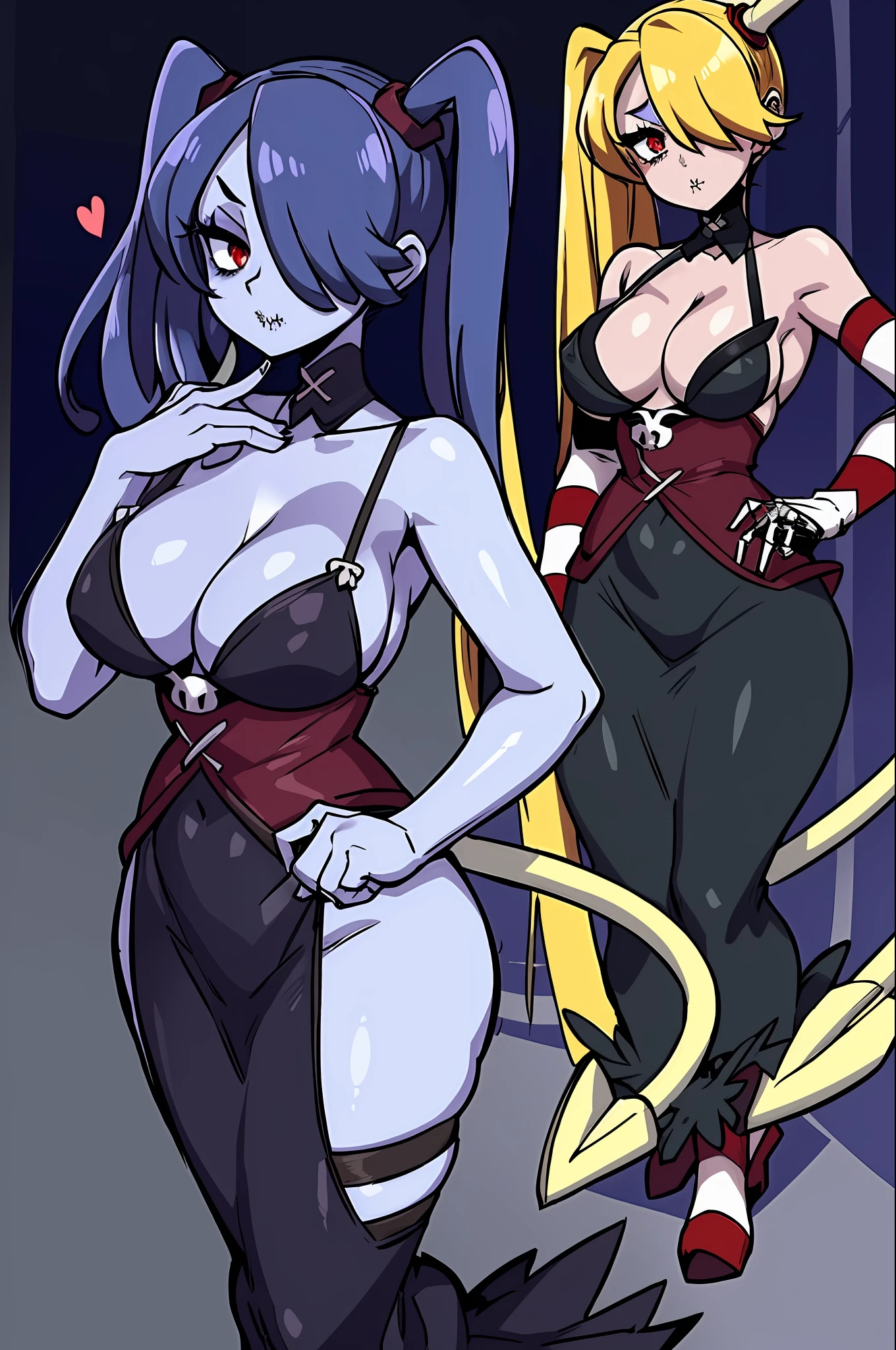 ecchi nsfw,ahegao, ecchi anime style (in lingerie, ecchi anime style, full body art, ecchi style, anime character; full body art, realistic - anime, ecchi, anime arts, seductive anime, high quality, best quality: 1.3)), wavy, 1 , solo, small breasts, looking at viewer, bare shoulders, open sleeves, hair over one eye, red eyes, side ponytail, a ponytail, loose collar, skull, ( (blue skin)), stitches, zombie, striped sleeves, stitched mouth, extremely detailed, highly detailed, perfect face, beauty, perfect eyes, ((skeletal arm, vivid tails, big butt, big lips)), baggy eyes, makeup , big eyelashes, cute, adorable, serious, ((leviathan: 1.3)), full body, (long skirt), in lingerie, ecchi anime style, full body art, ecchi style, anime character; full body art, realistic - anime, ecchi, anime arts, seductive anime girl, beautiful anime woman, ((lolifsw,multiple views