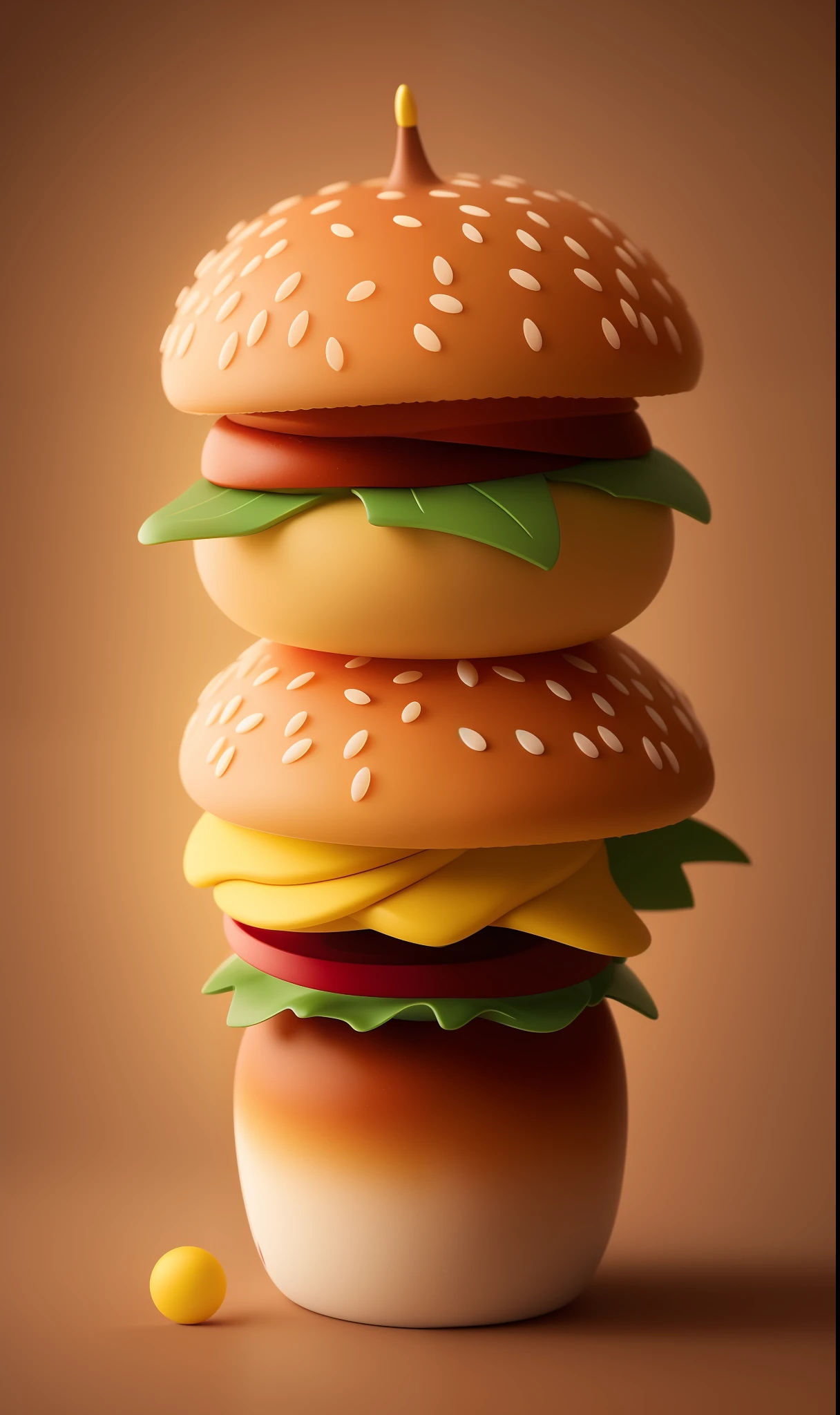 ((best quality)), ((masterpiece)), (detailed), MOCKUP of a cute hamburger in fun pose, foodmade, smash, delicious, Irresistible, golden ratio symmetry, centered color studio photography, vibrant colors and appetizing, mouth-watering details, charming textures, cheerful and inviting atmosphere, whimsical background elements complementing the story, comic style, professional color grading, photo studio window lighting, sharp focus, high-resolution food photography pixar style, masterpiece, ultra detailed, highly detailed, high definition, perfect composition, intricate, cute and beautiful, sharp features, pixar style commercial photography, beautiful detailed intricate octane insanderization trending pixar style artstation, award winning photography , sharp details, high resolution, stock photo, all in pixar style, (fantasy illustration: 1.3), (high resolution: 1.2)