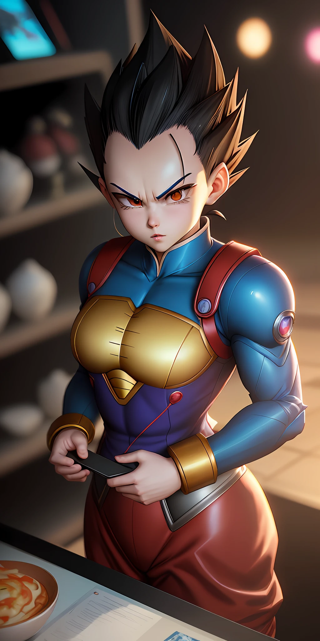 VEGETA Dragon Ball Super ,WLOP, Rossdraws, James Jean, Andrei Riabovitchev, Marc Simonetti, Yoshitaka Amano, ArtStation, CGSociety, high quality, highly detailed, contrast, cinematic, HDR, unreal engine, octane render, Redshift, 8k resolution, trending on artstation