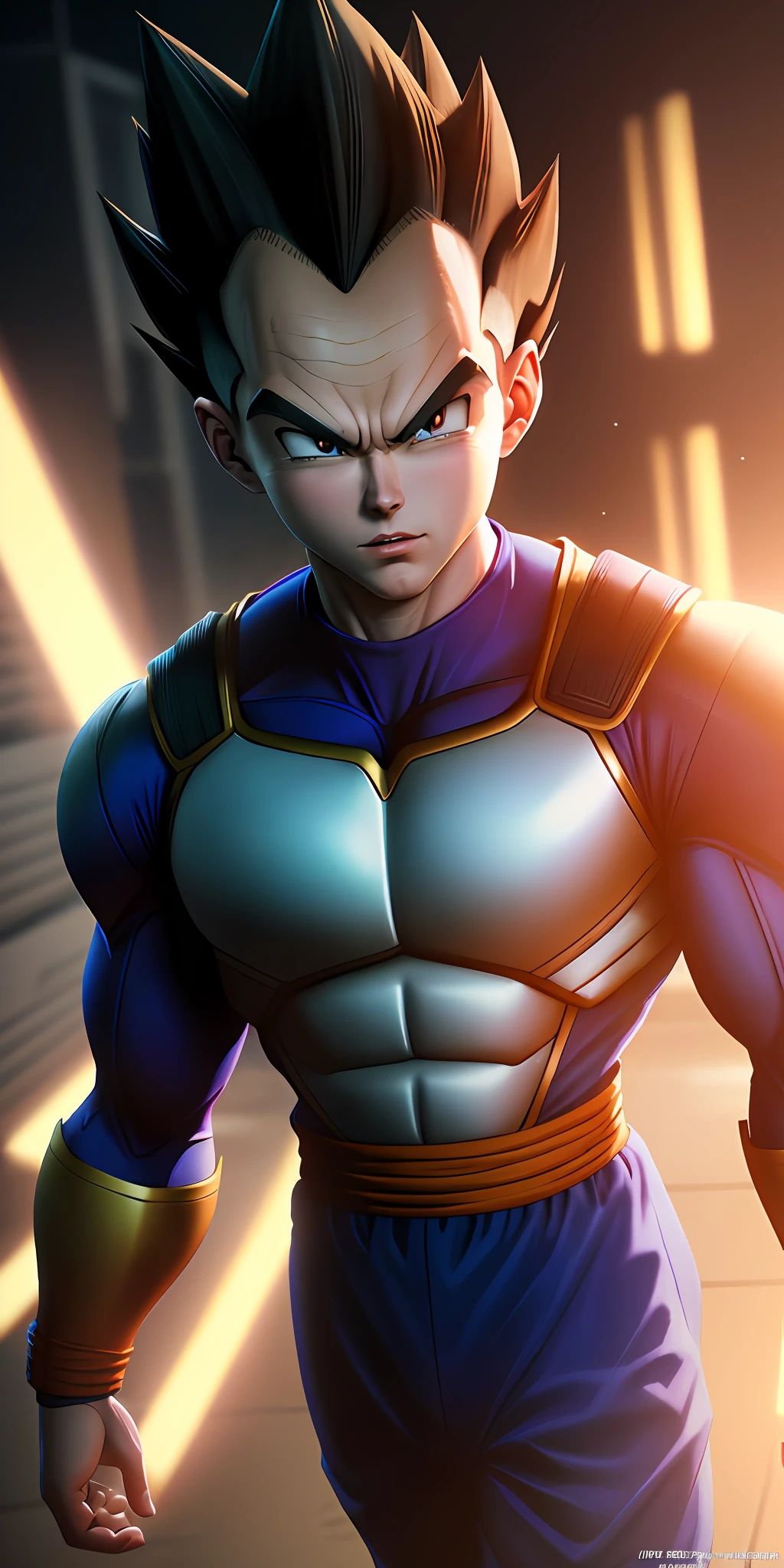 VEGETA Dragon Ball Super , ultra details,octane render, 16k